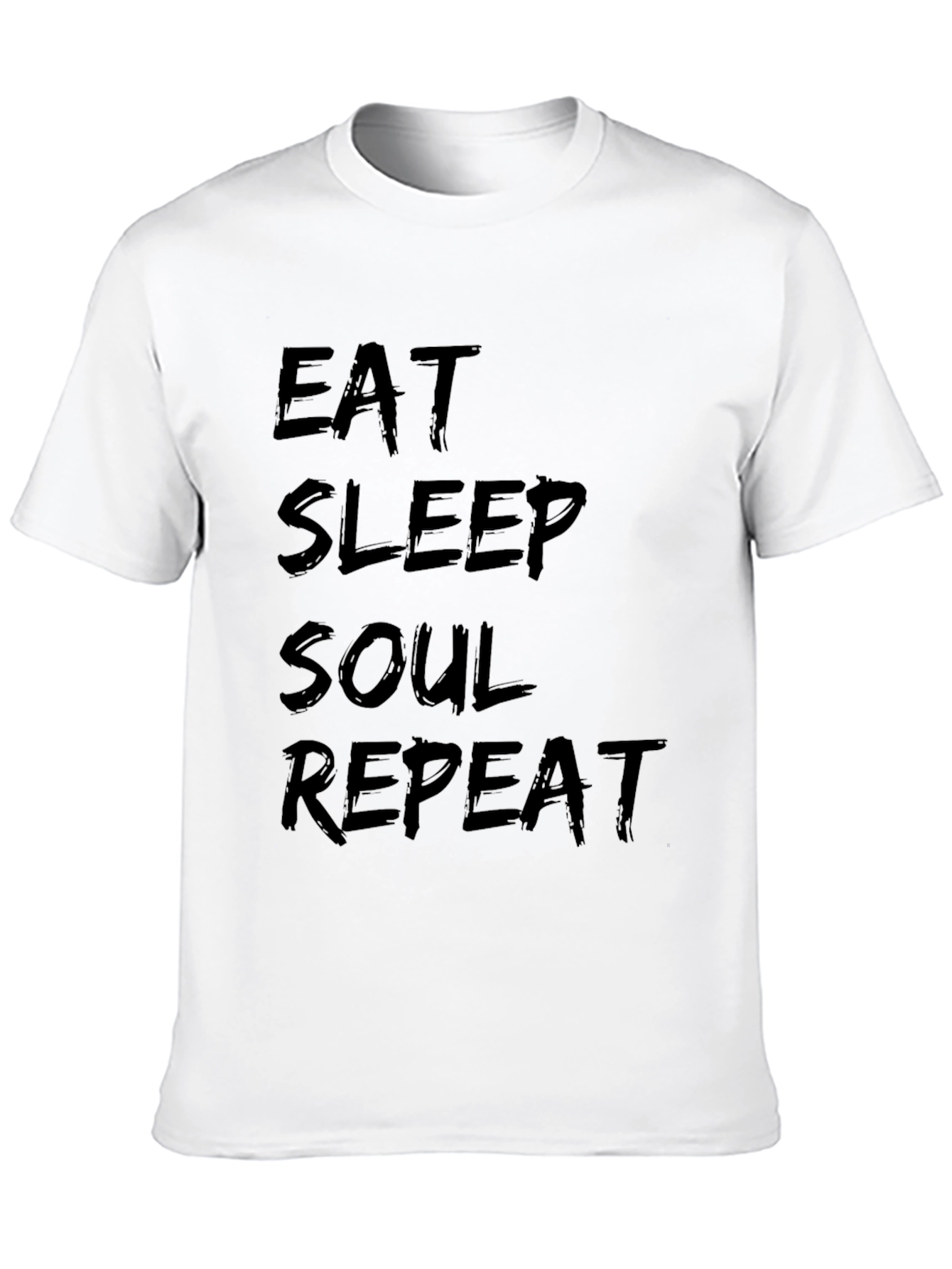 Black Eat Sleep Soul Repeat Black T-Shirt view 10