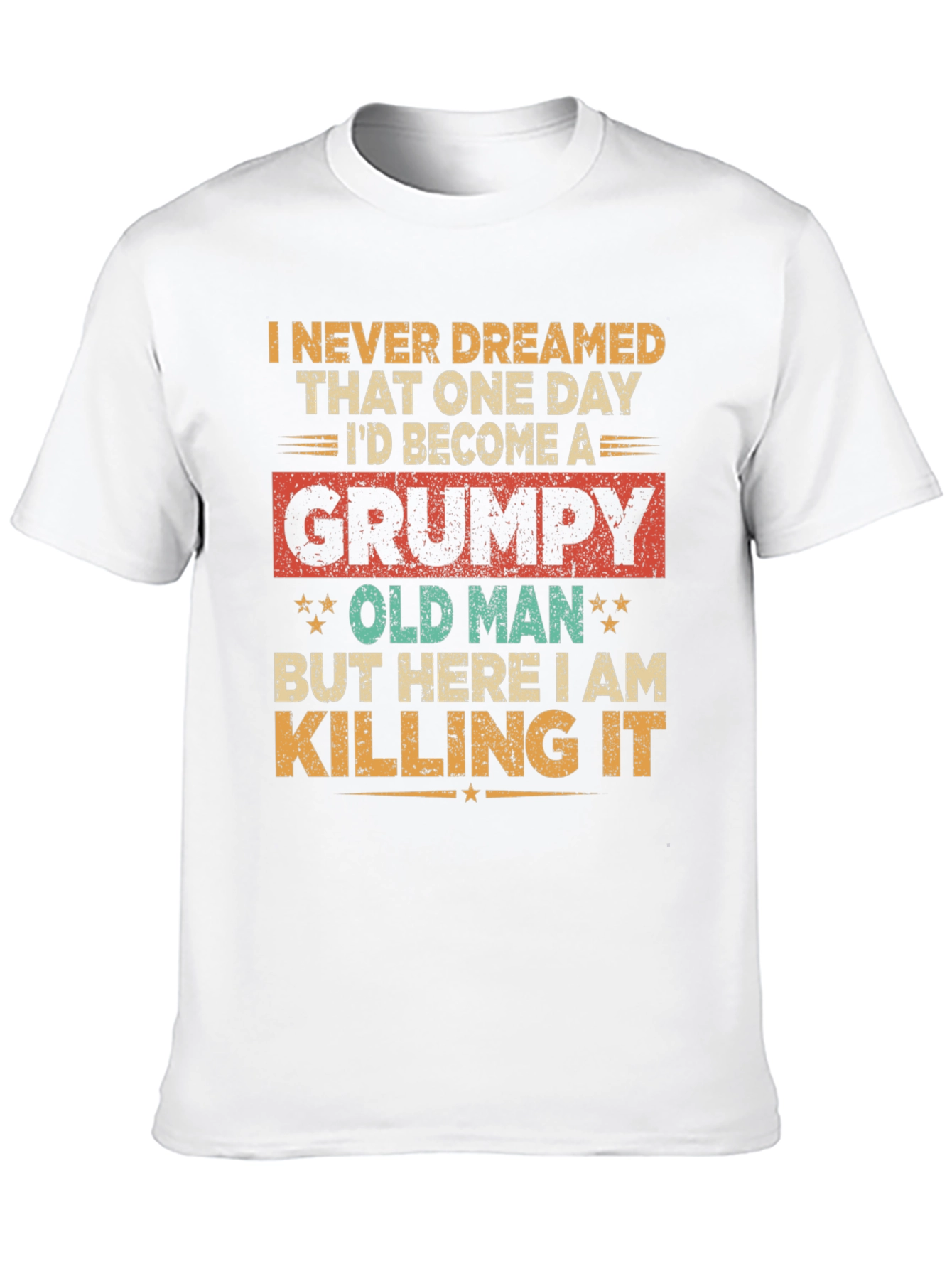Black Grumpy Old Man T-Shirt view 10