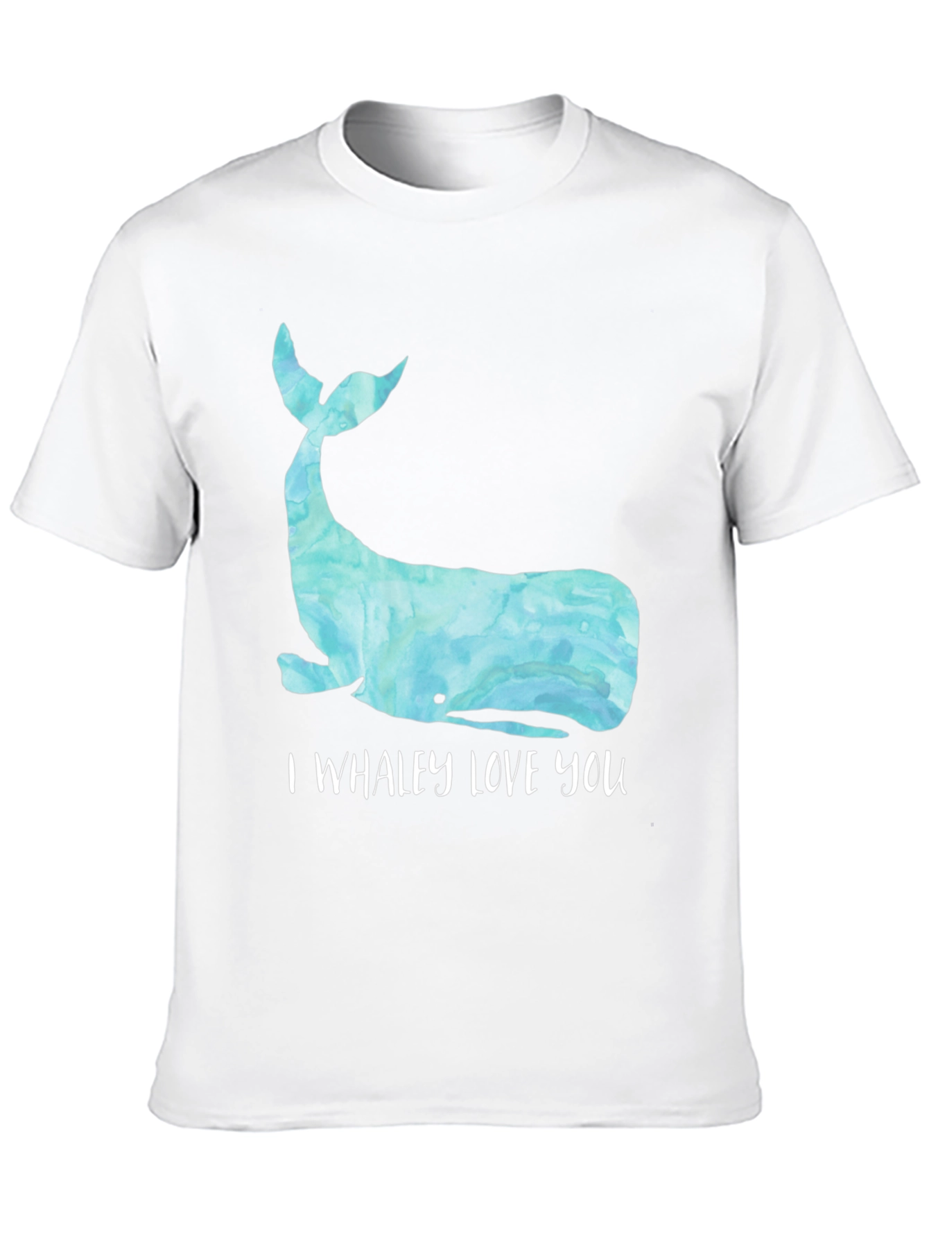 Black Whaley Love You T-Shirt - Cute Whale Graphic Tee view 10