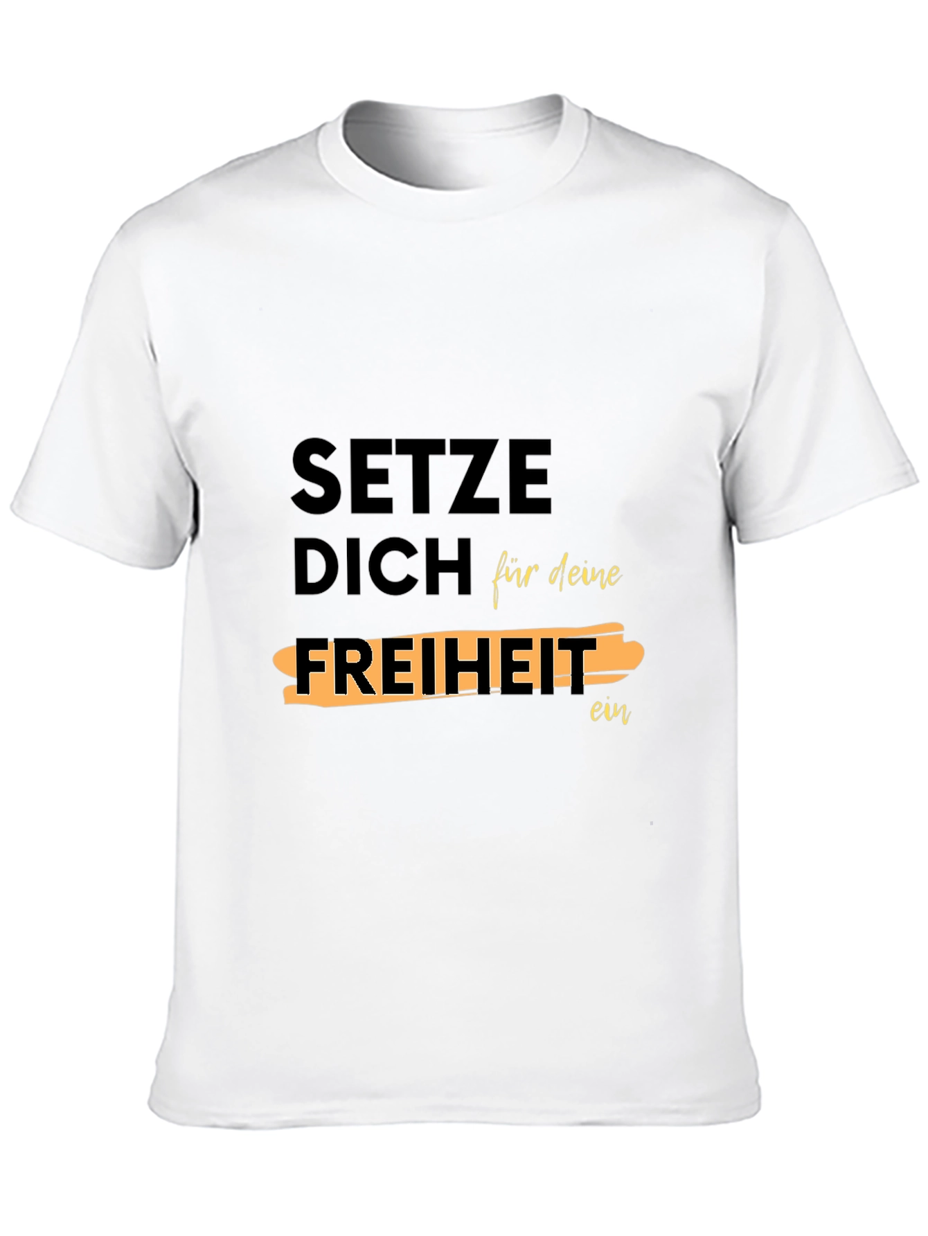 Black Setze Dich Für Deine Freiheit Ein T-Shirt view 10