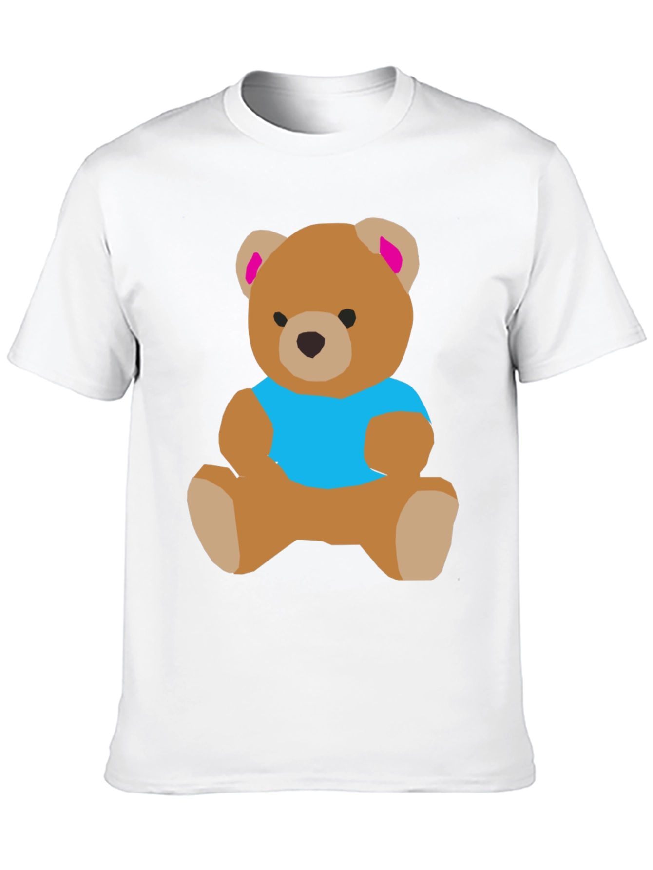 Black Cute Teddy Bear Graphic T-Shirt view 10