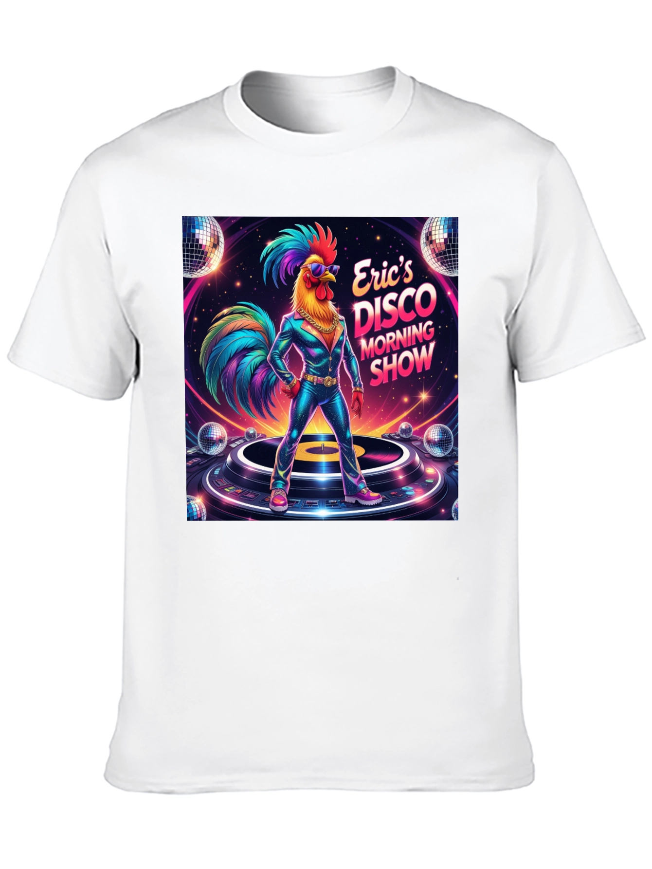 Black Eric's Disco Morning Show Graphic T-Shirt view 10