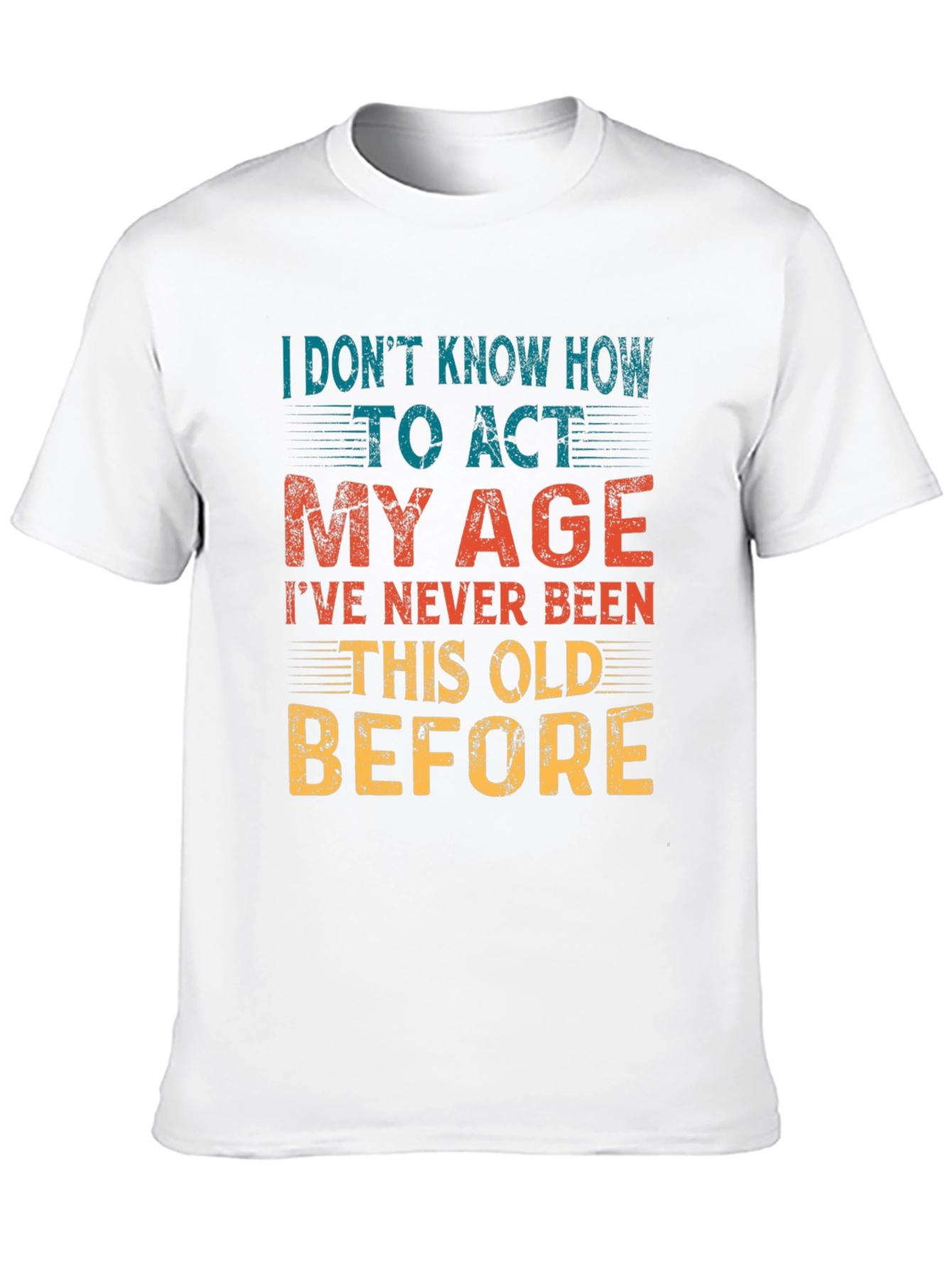 Black Funny "Too Old" Graphic Tee - Black Crew Neck T-Shirt view 10