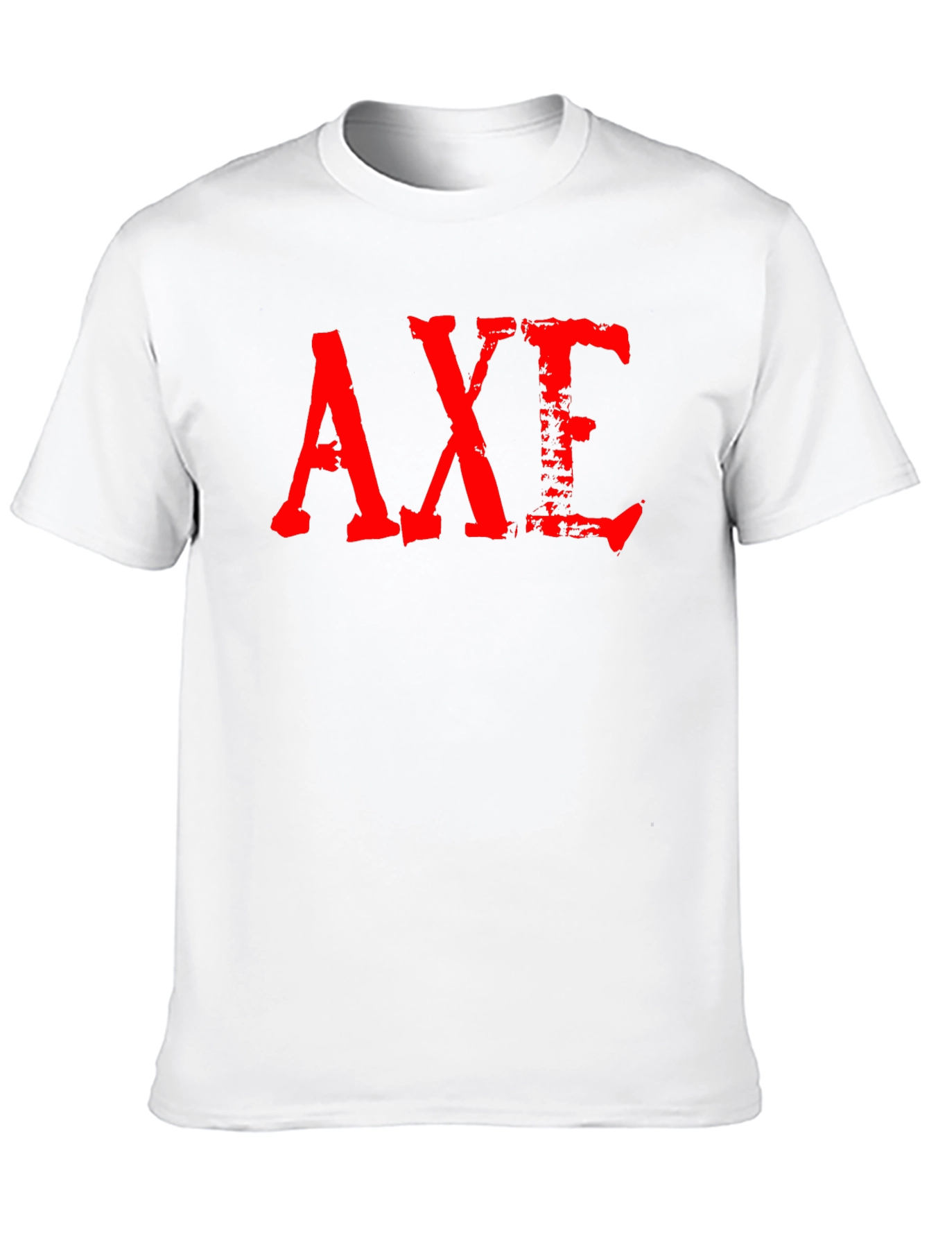 Black Grunge Red AXE Graphic Black T-Shirt view 10