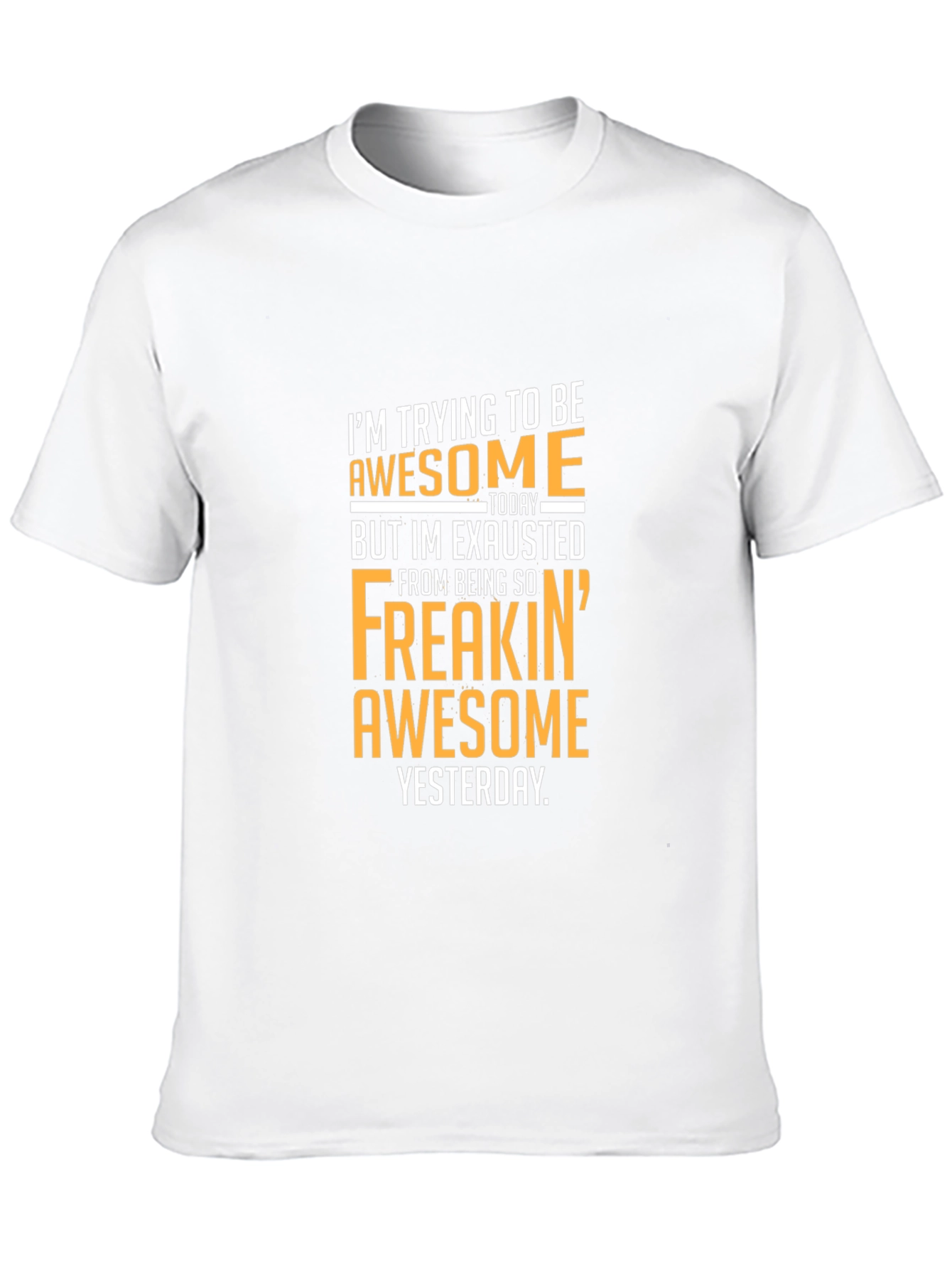 Black Awesome Yesterday T-Shirt - Funny Graphic Tee view 10