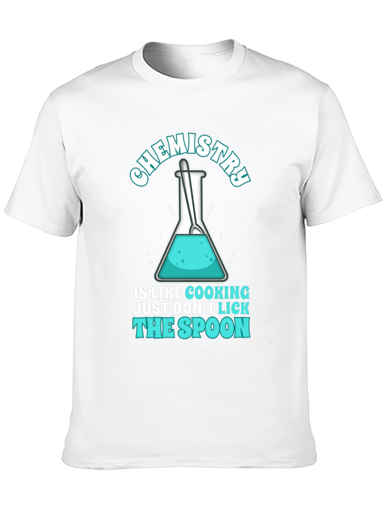 Black Chemistry Cooking T-Shirt - Don't Lick The Spoon view 10