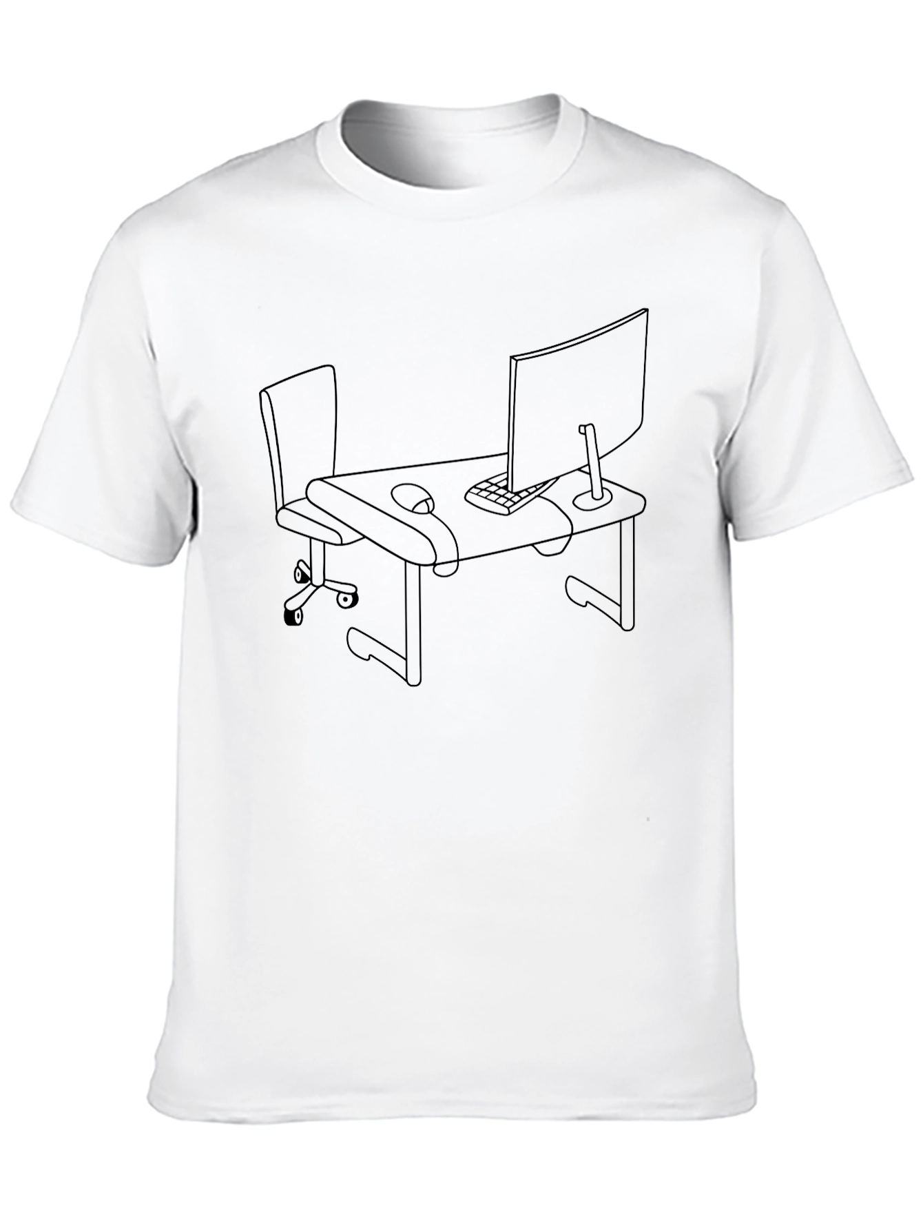 Black Desk Setup Graphic Tee - Black view 10