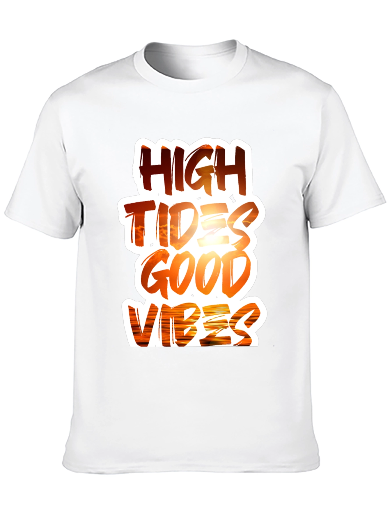 Black High Tides Good Vibes Graphic Tee view 10