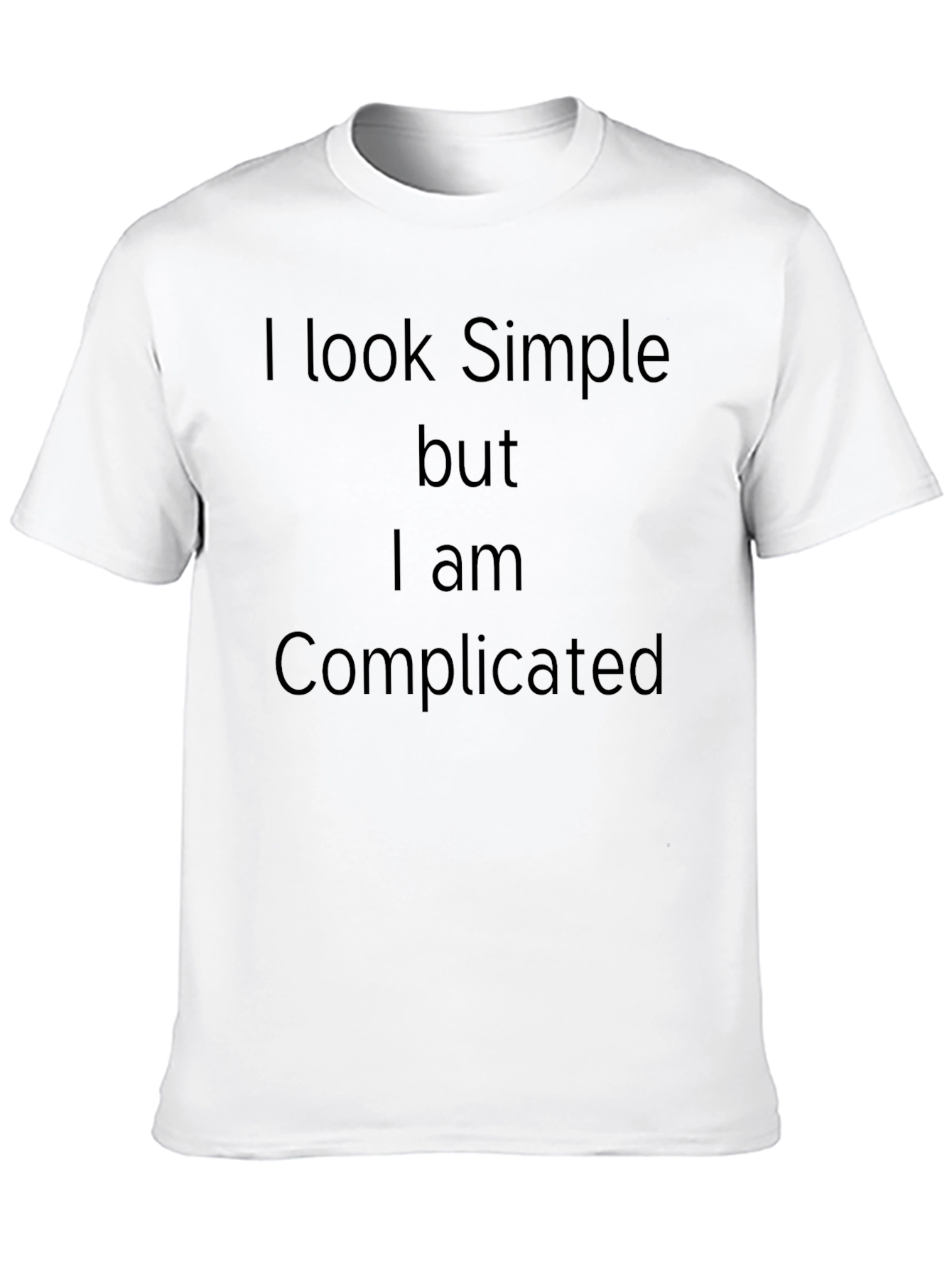 Black Simple But Complicated Black T-Shirt view 10