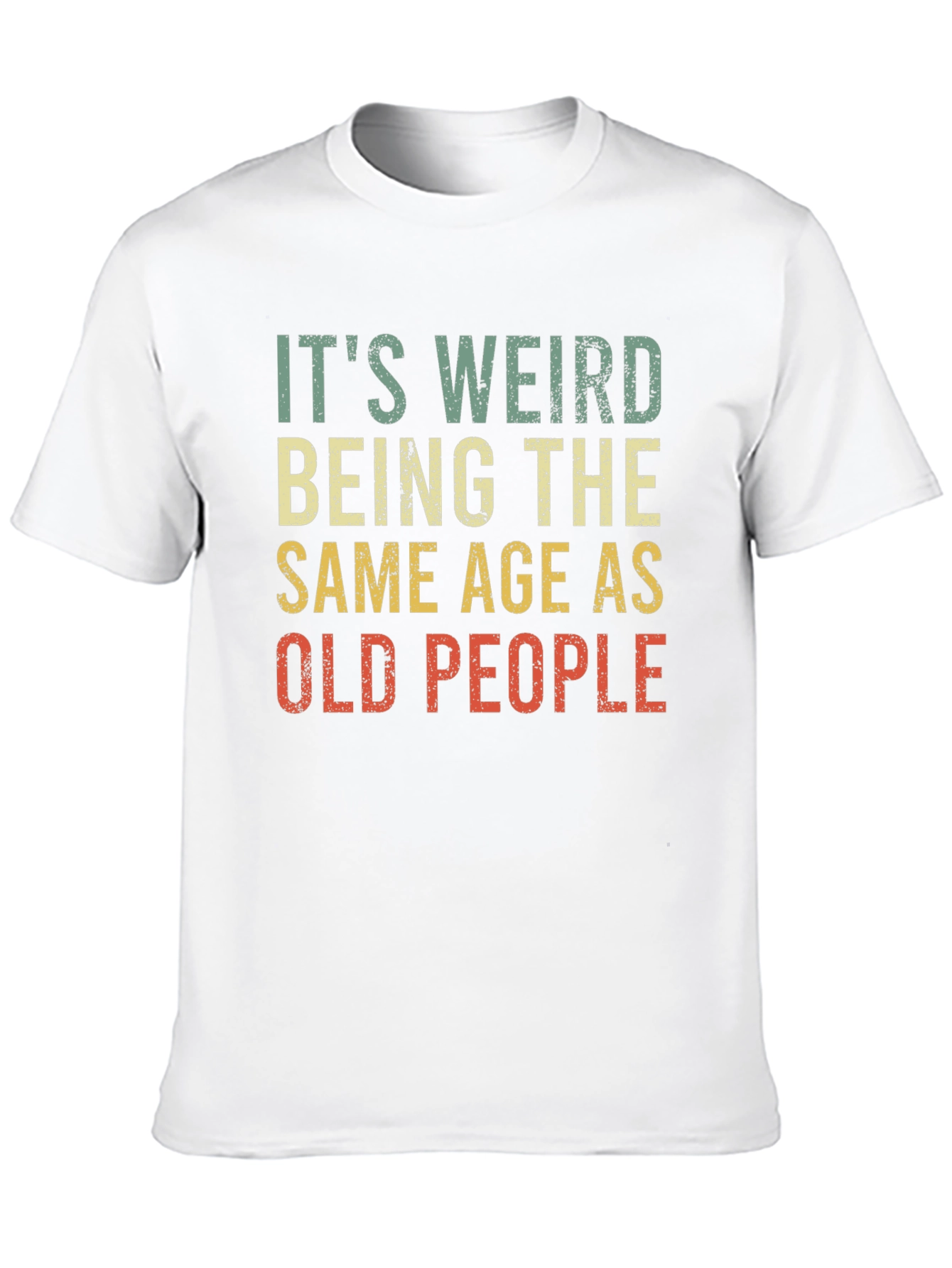 Black Funny "Old People" Graphic T-Shirt view 10