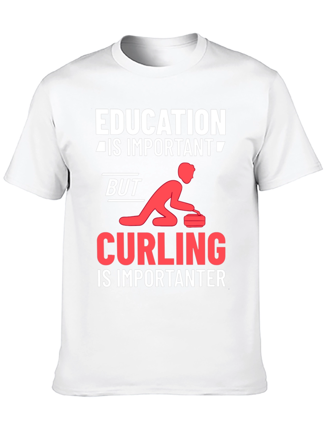 Black Education vs Curling T-Shirt view 10