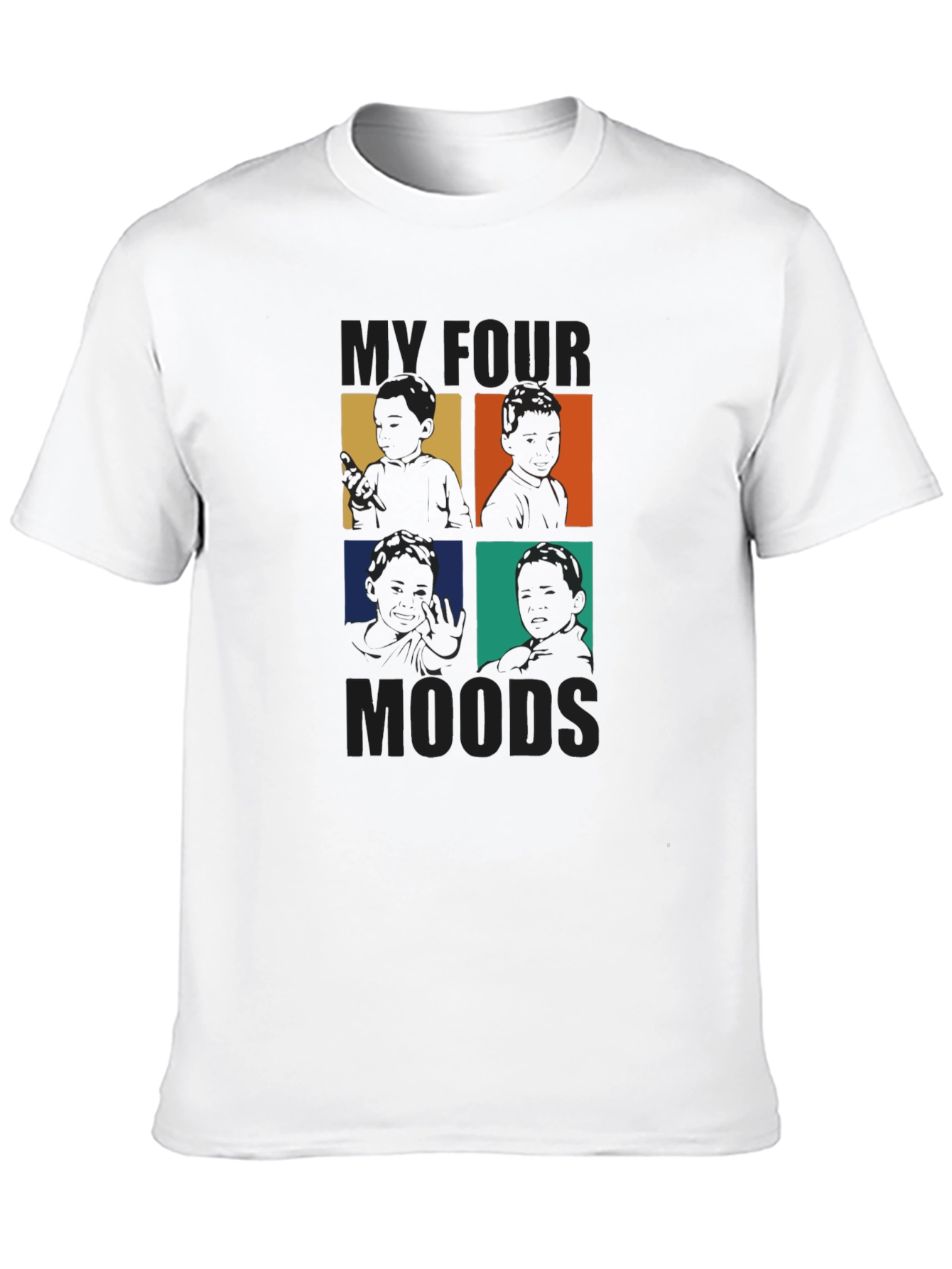 Black My Four Moods Graphic T-Shirt view 10
