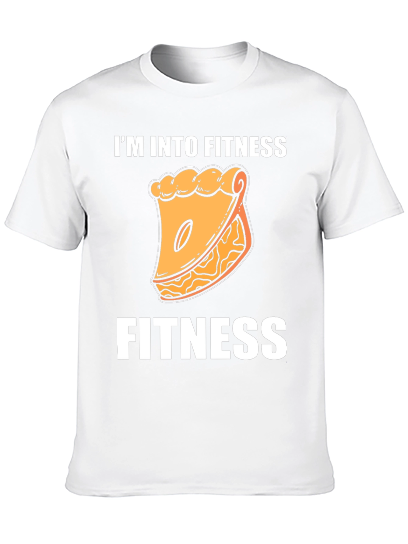 Black Fitness Pie T-Shirt - I'm Into Fitness Funny Tee view 10