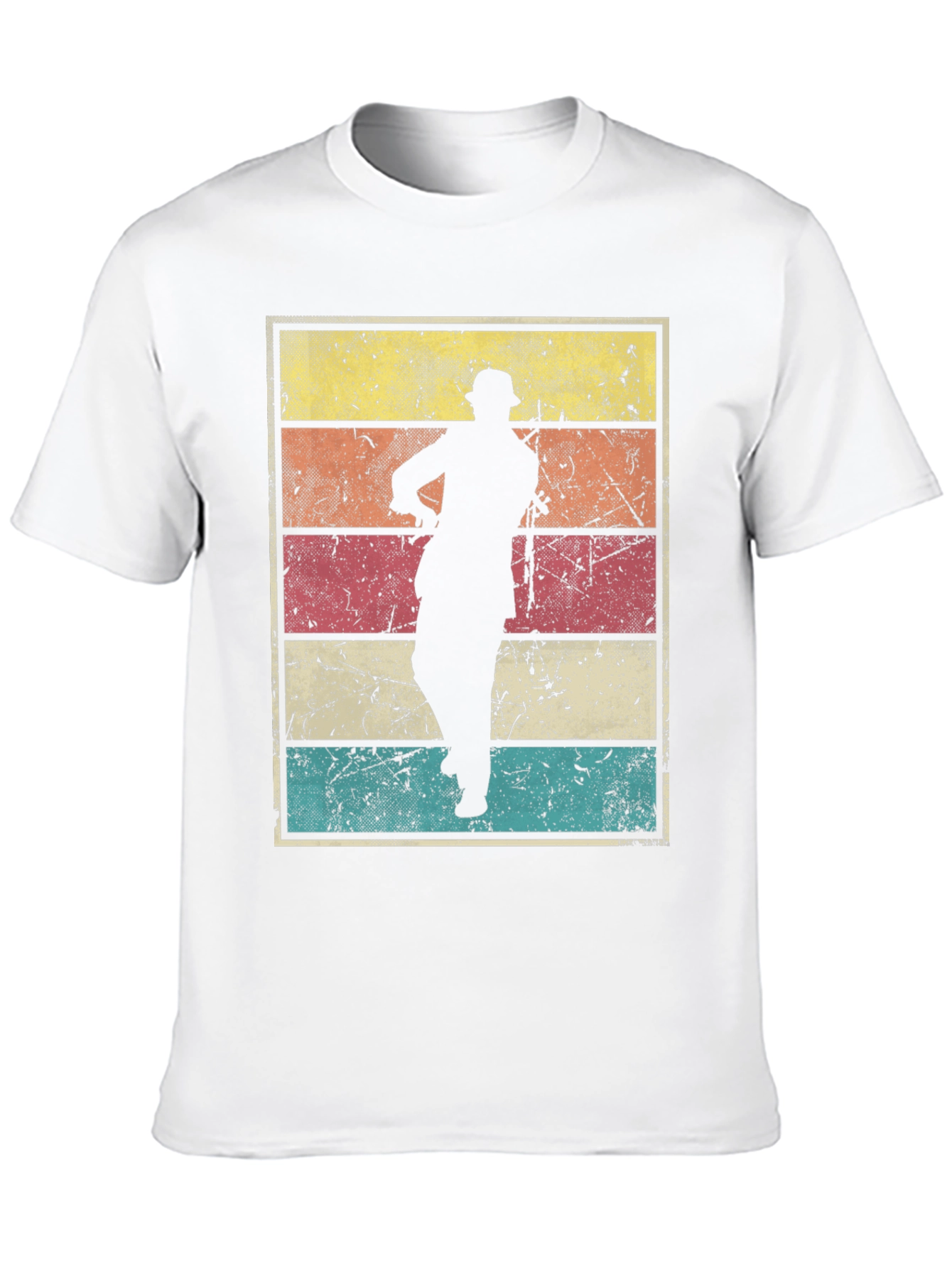 Black Retro Silhouette T-Shirt view 10