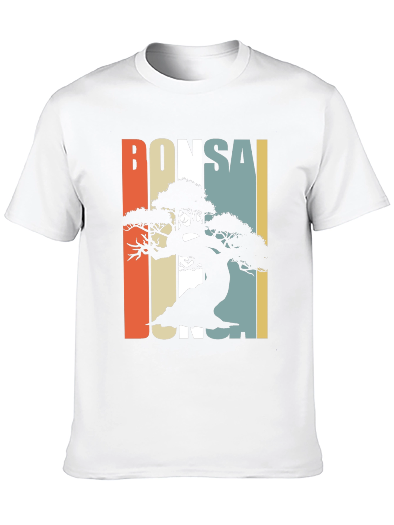 Black Bonsai Silhouette Graphic Tee - Retro Style view 10