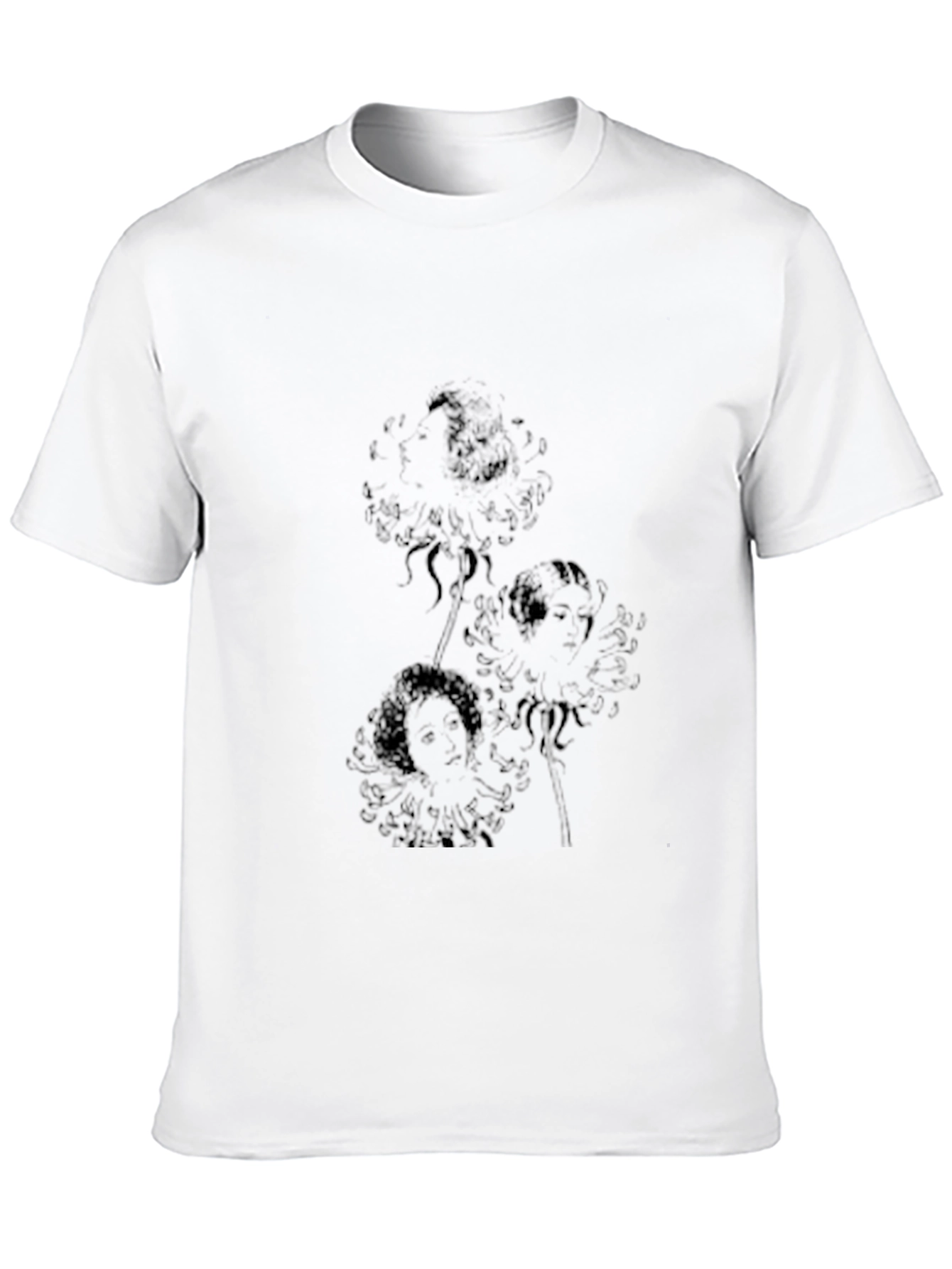 Black Stylish Black Graphic Print Crew Neck T-Shirt view 10