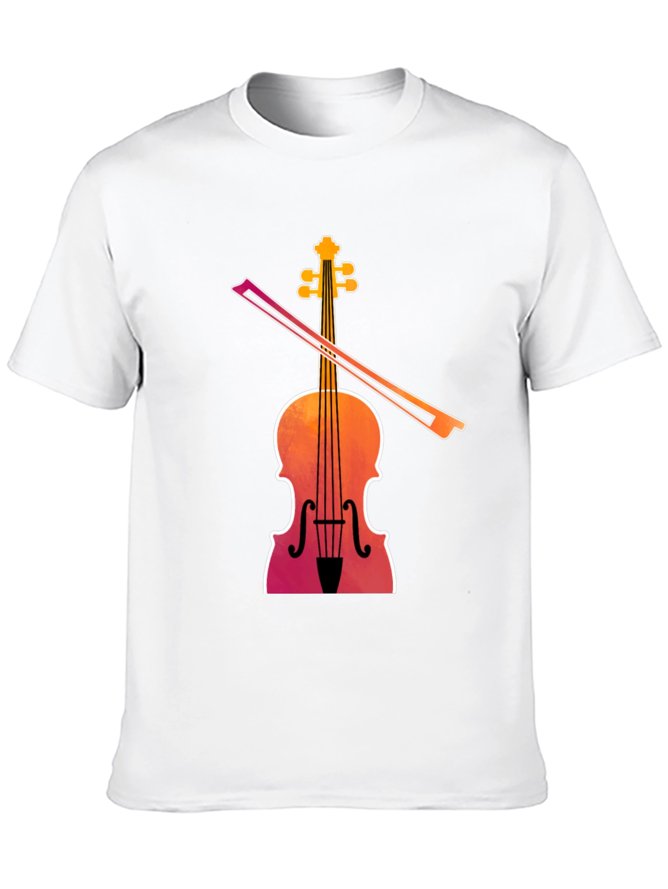 Black Violin Graphic Tee - Musical Instrument T-Shirt view 10