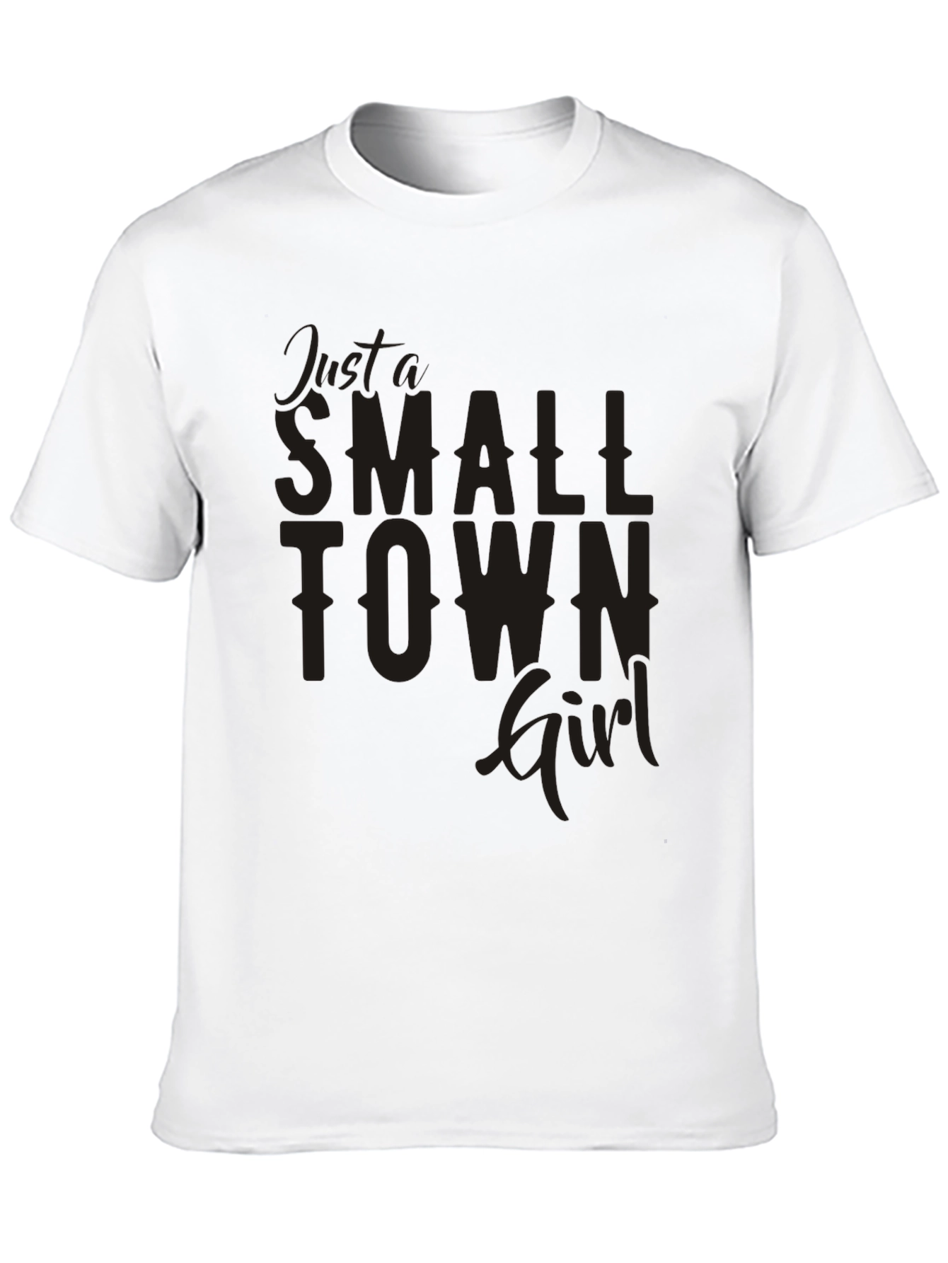 Black Just a Small Town Girl Graphic Tee view 10