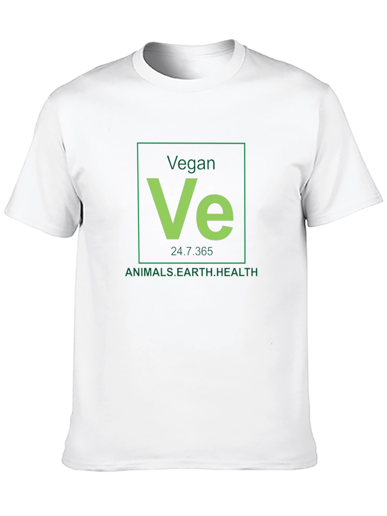Black Vegan Periodic Table Black T-Shirt view 10