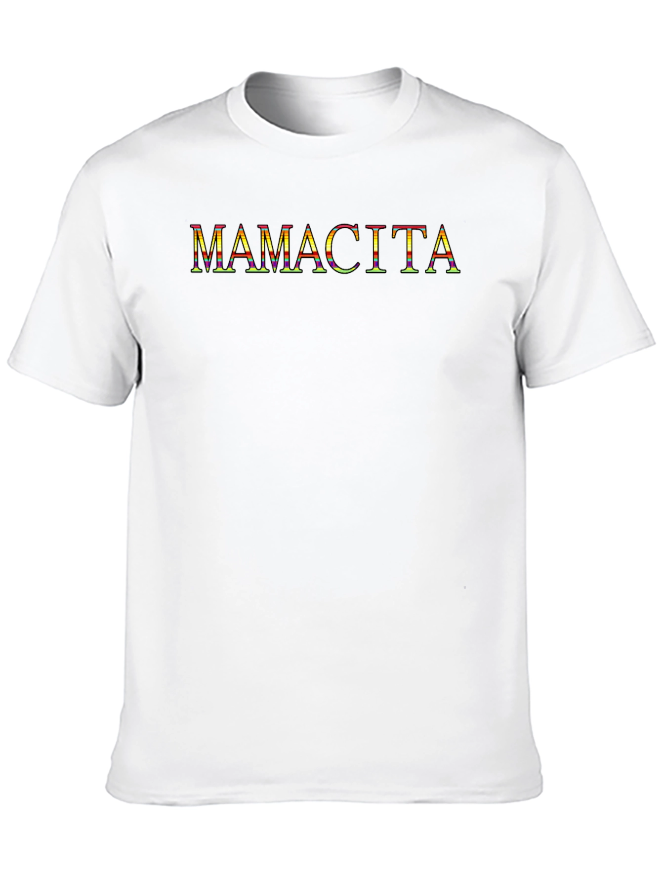 Black Mamacita Colorful Graphic Tee - Black Cotton Blend view 10