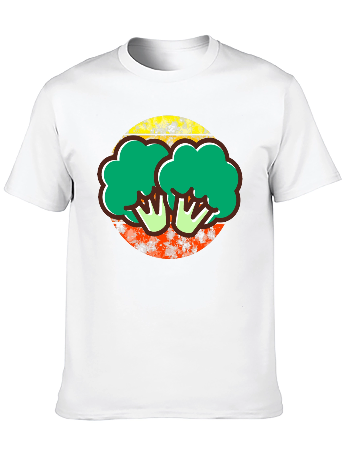 Black Broccoli Graphic Tee - Quirky Foodie T-Shirt view 10