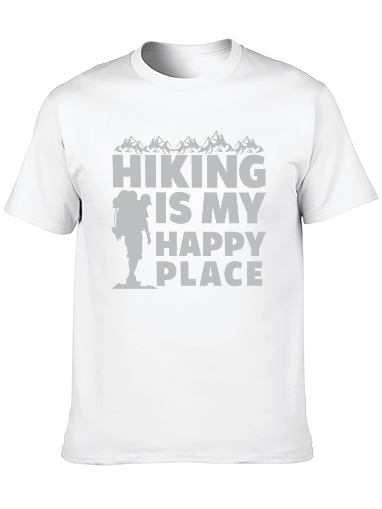 Black Hiking Is My Happy Place T-Shirt view 10