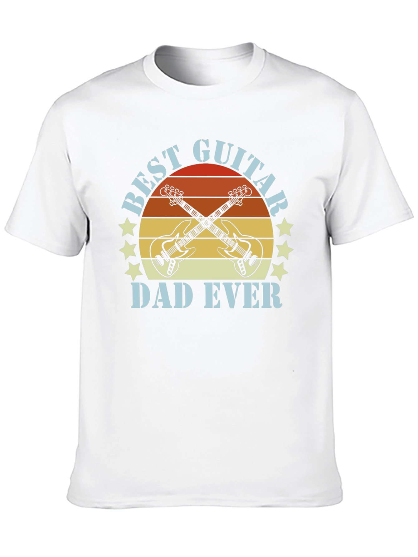 Black Best Guitar Dad Ever T-Shirt view 10