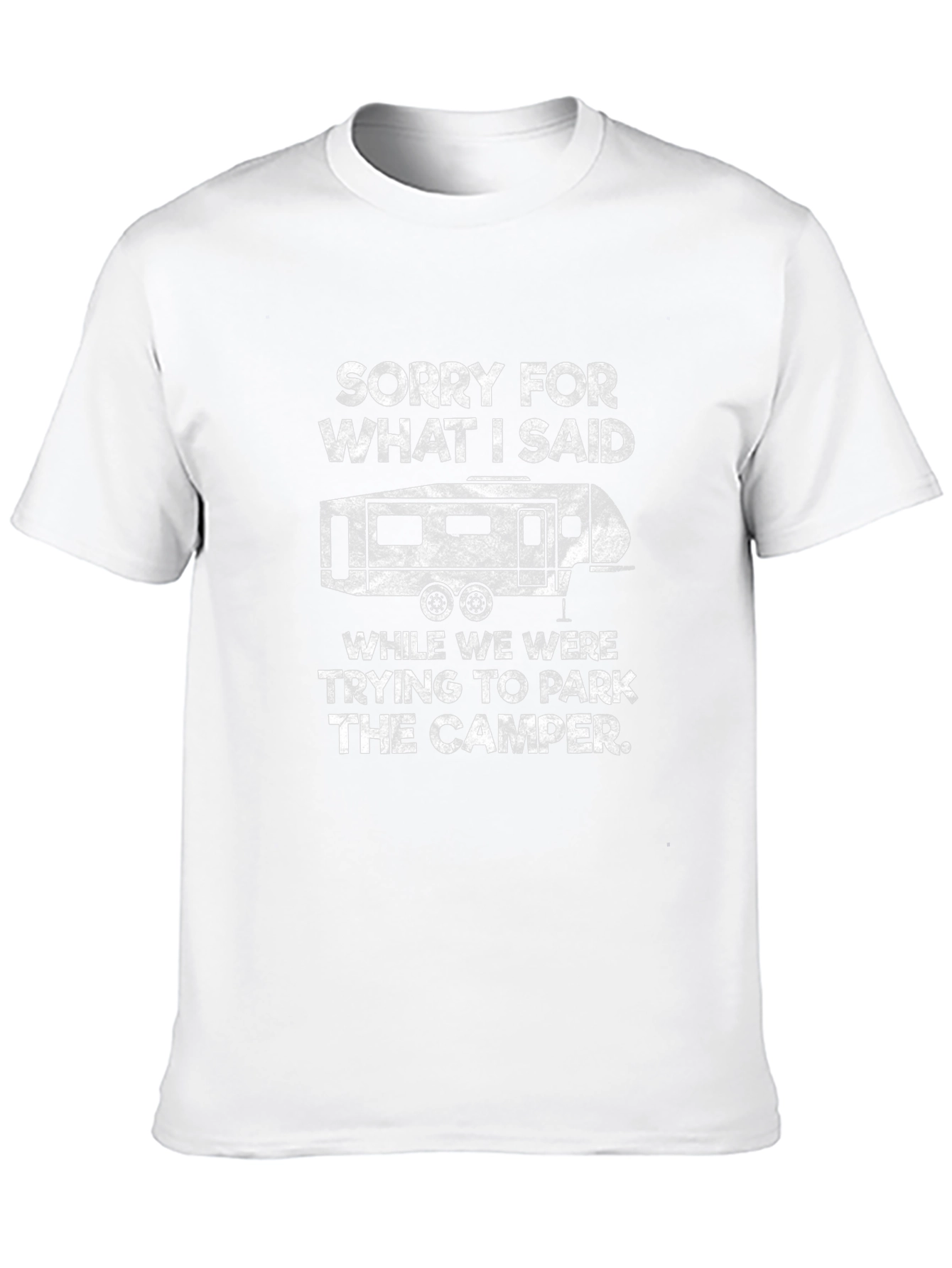 Black Sorry Camper Parking Graphic Tee - Camping Humor view 10