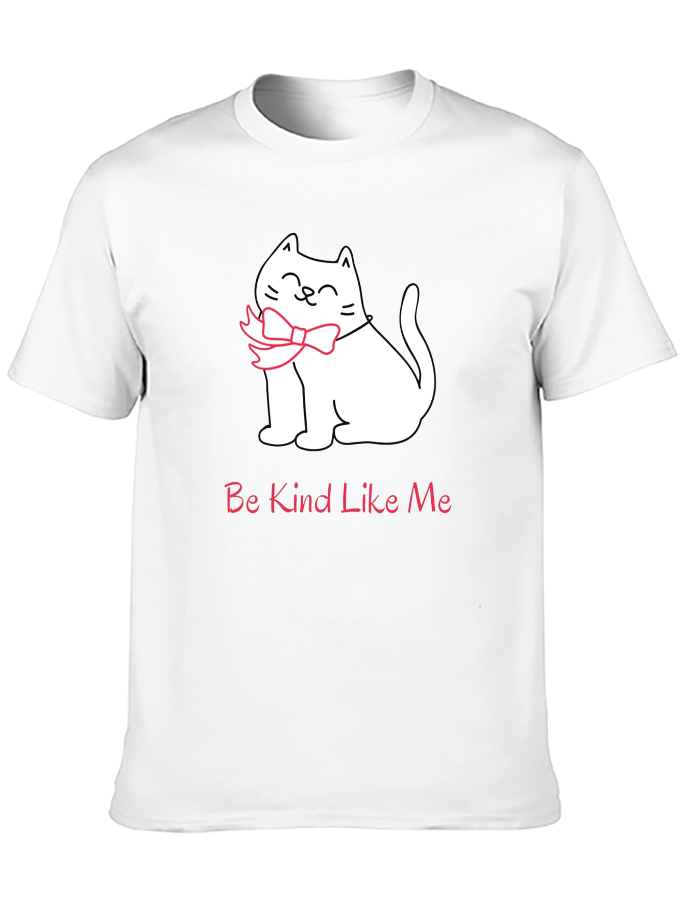 Black Be Kind Like Me T-Shirt - Cat Bow Tie Tee view 10