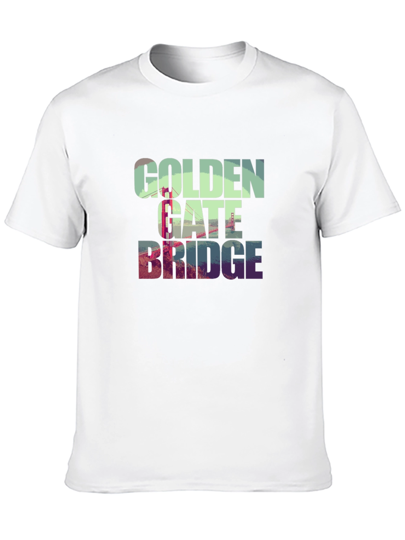 Black Golden Gate Bridge Graphic Tee - Black T-Shirt view 10