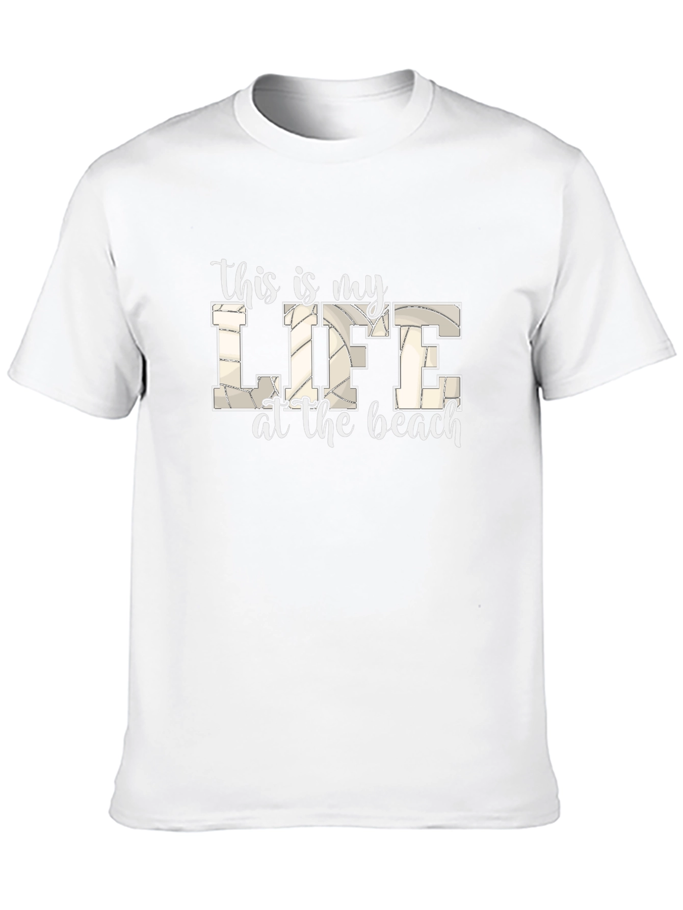 Black Beach Life Volleyball T-Shirt view 10