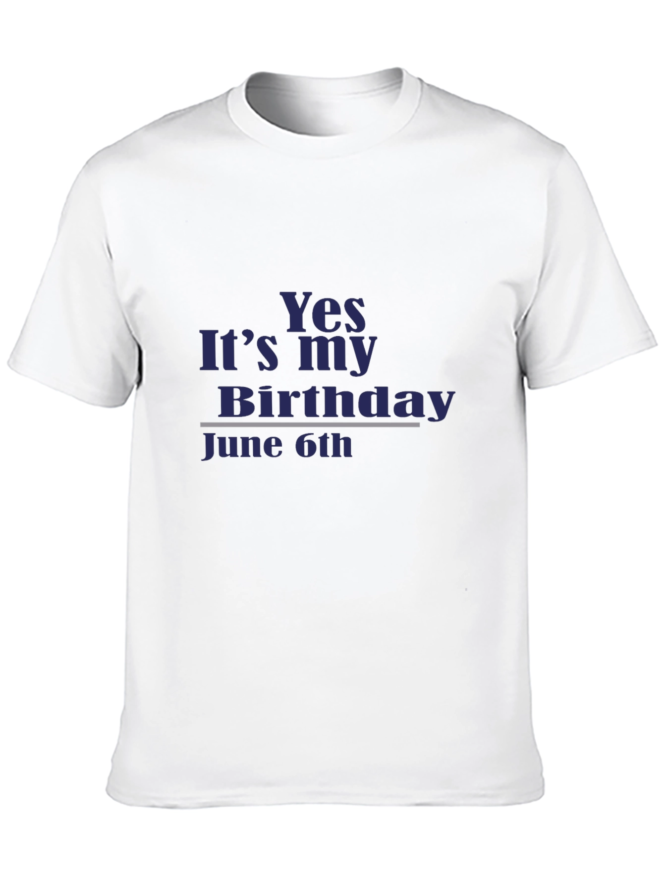 Black Yes, It's My Birthday June 6th T-Shirt view 10