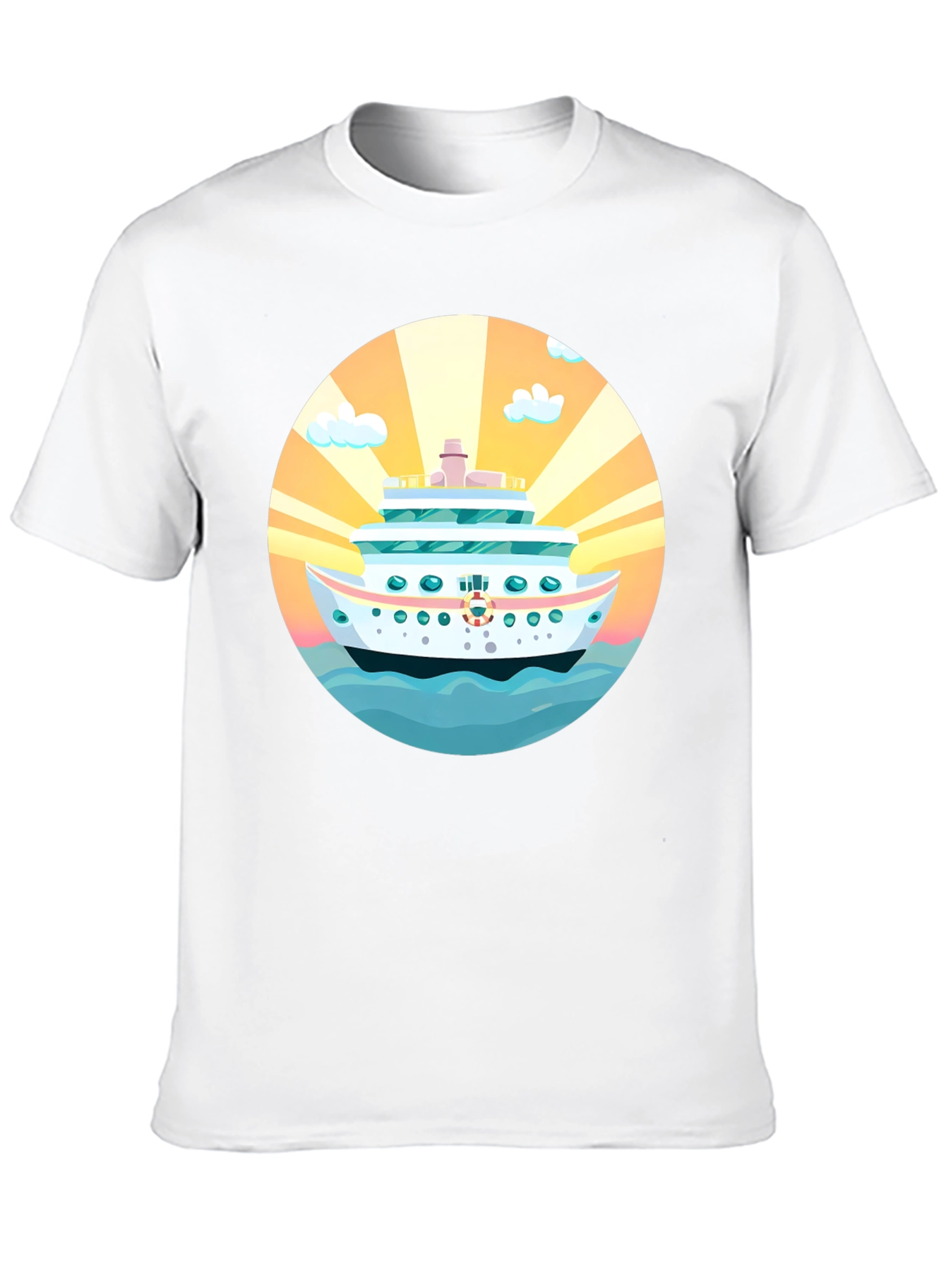 Black Cruise Ship Graphic Tee - Sun, Sea, Style! view 10