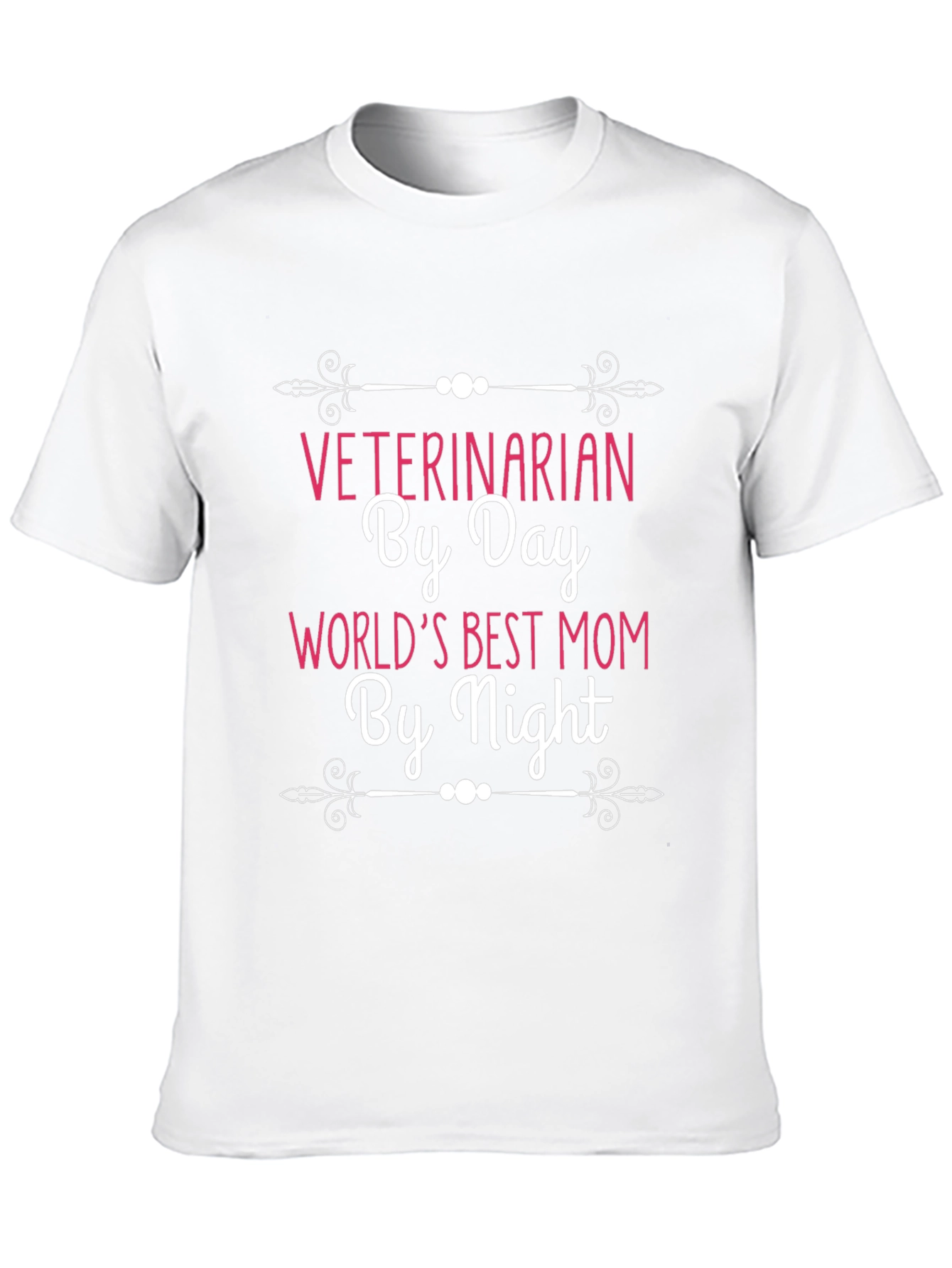 Black Veterinarian Mom T-Shirt - By Day, World's Best by Night! view 10