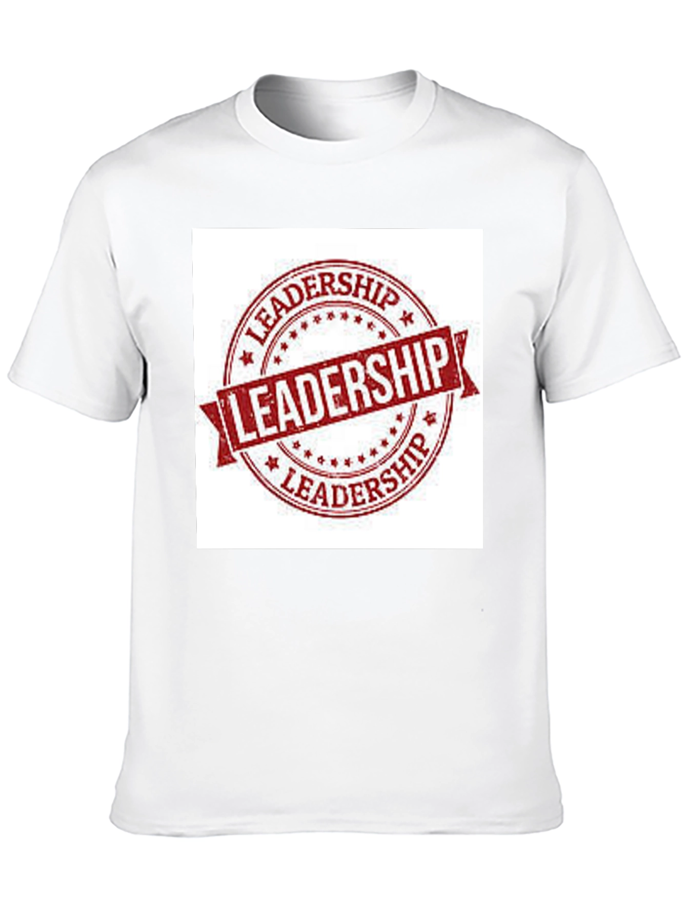 Black Leadership Stamp Graphic Tee - Black Cotton T-Shirt view 10