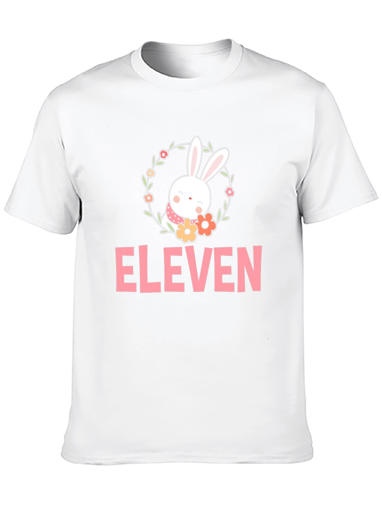 Black Eleven Bunny Flower T-Shirt view 10