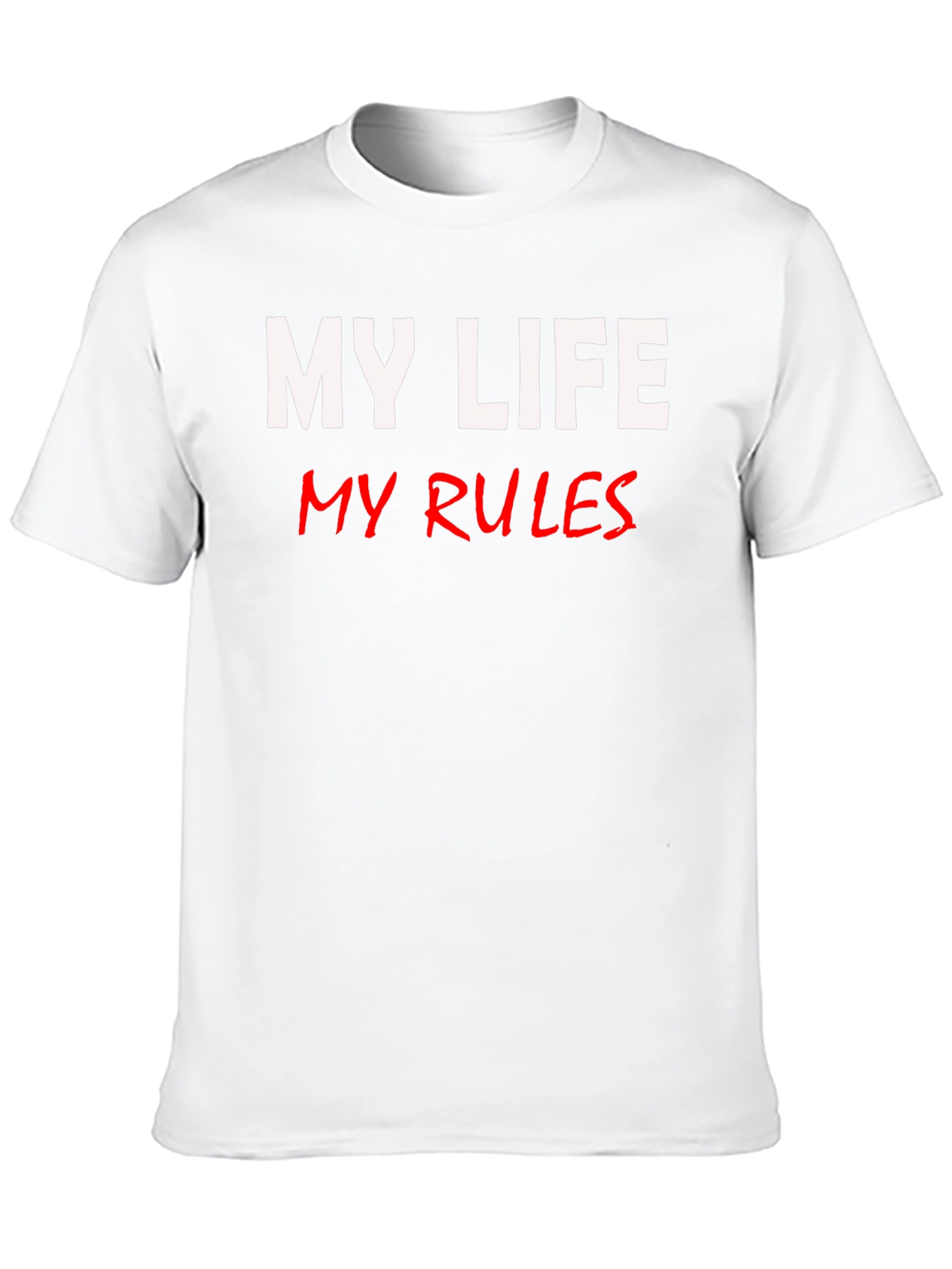 Black My Life My Rules Graphic Tee - Black view 10
