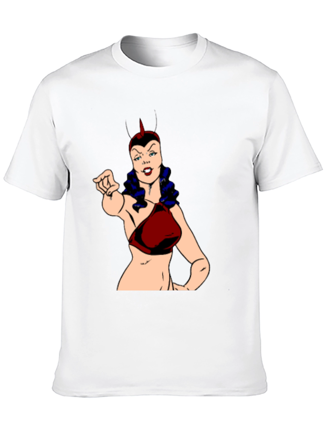 Black Cartoon Villain T-Shirt: Bold Graphic Tee view 10
