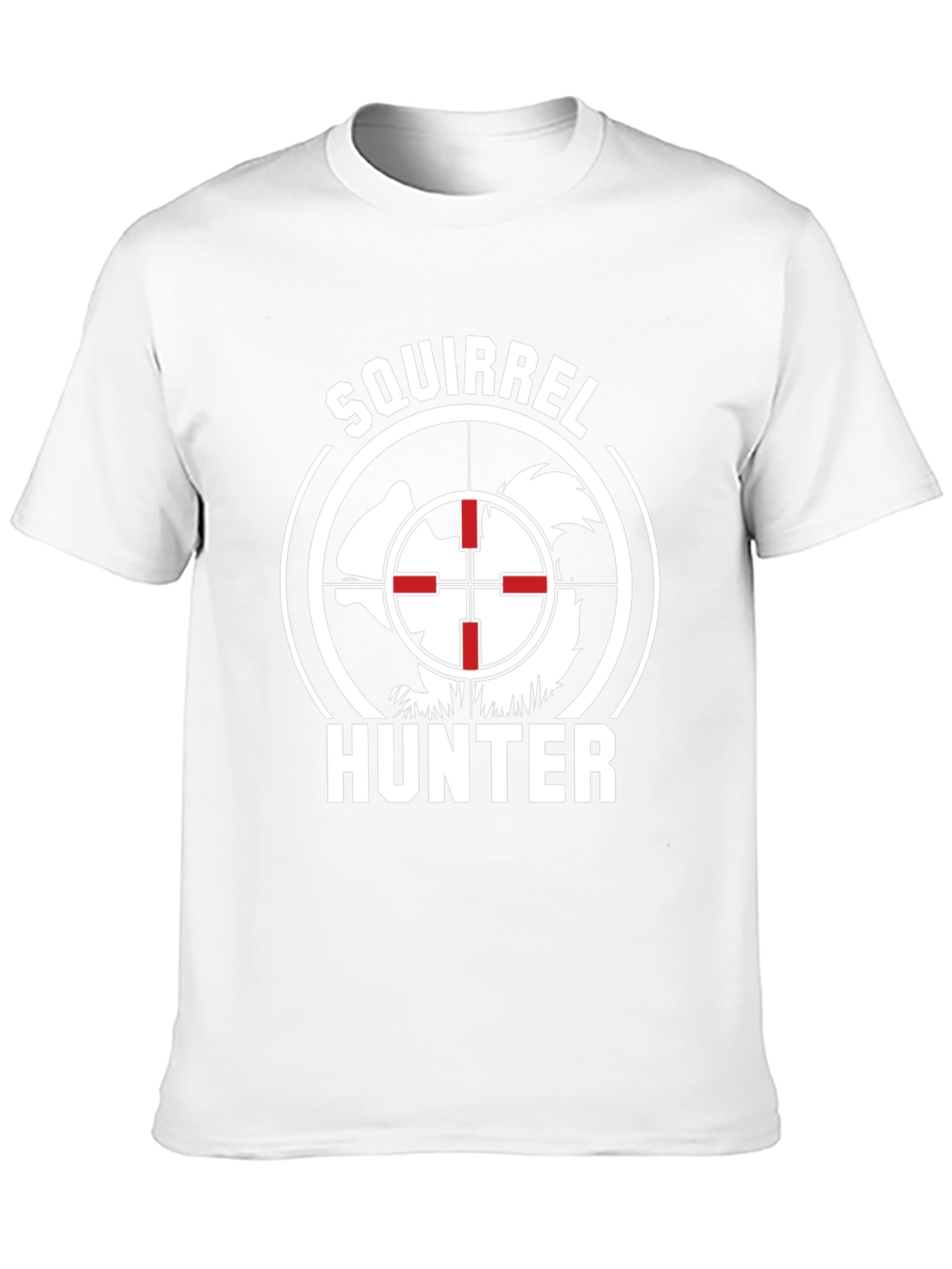 Black Squirrel Hunter Graphic Tee - Novelty Hunting Shirt view 10