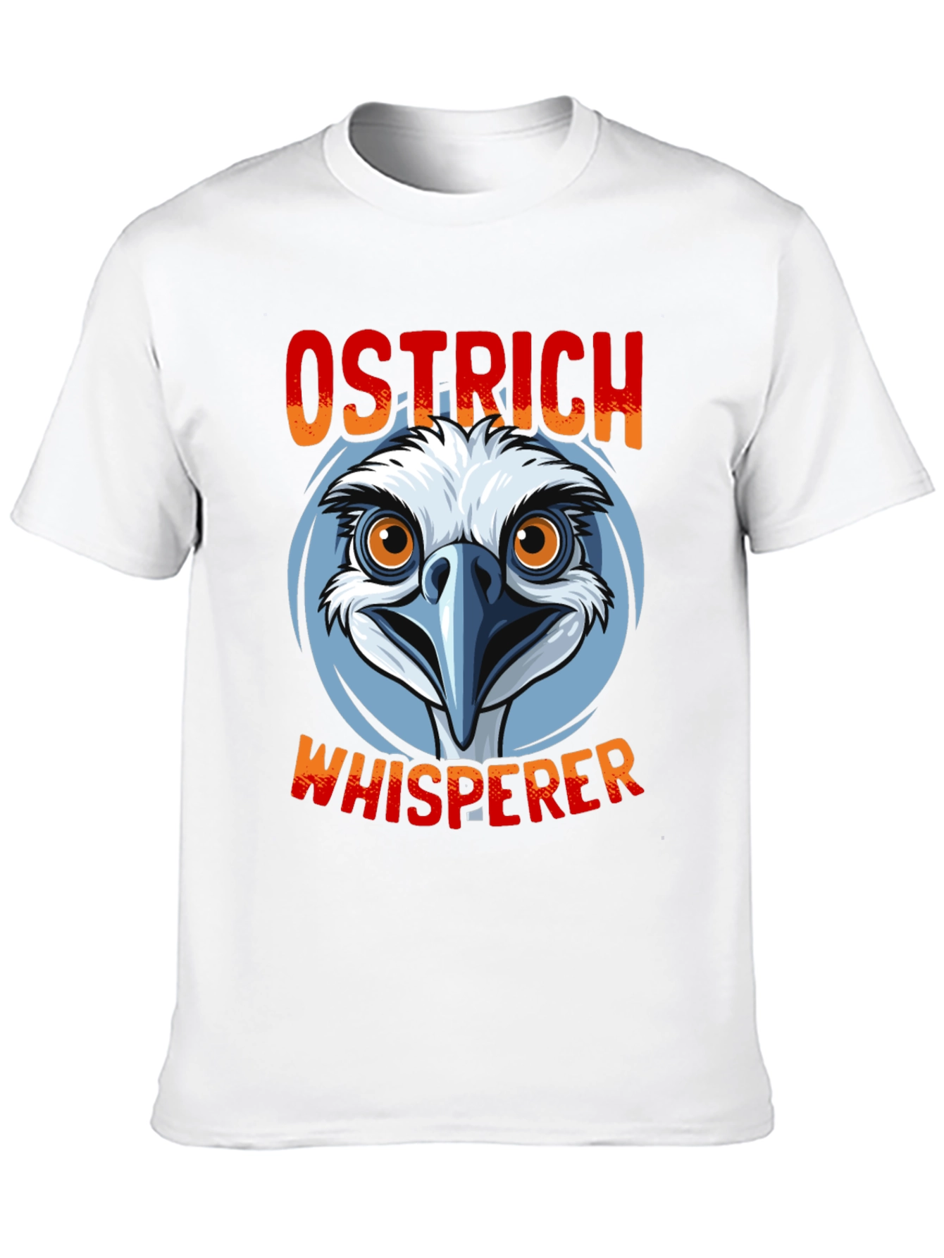Black Ostrich Whisperer Graphic T-Shirt - Funny Bird Lover Tee view 10