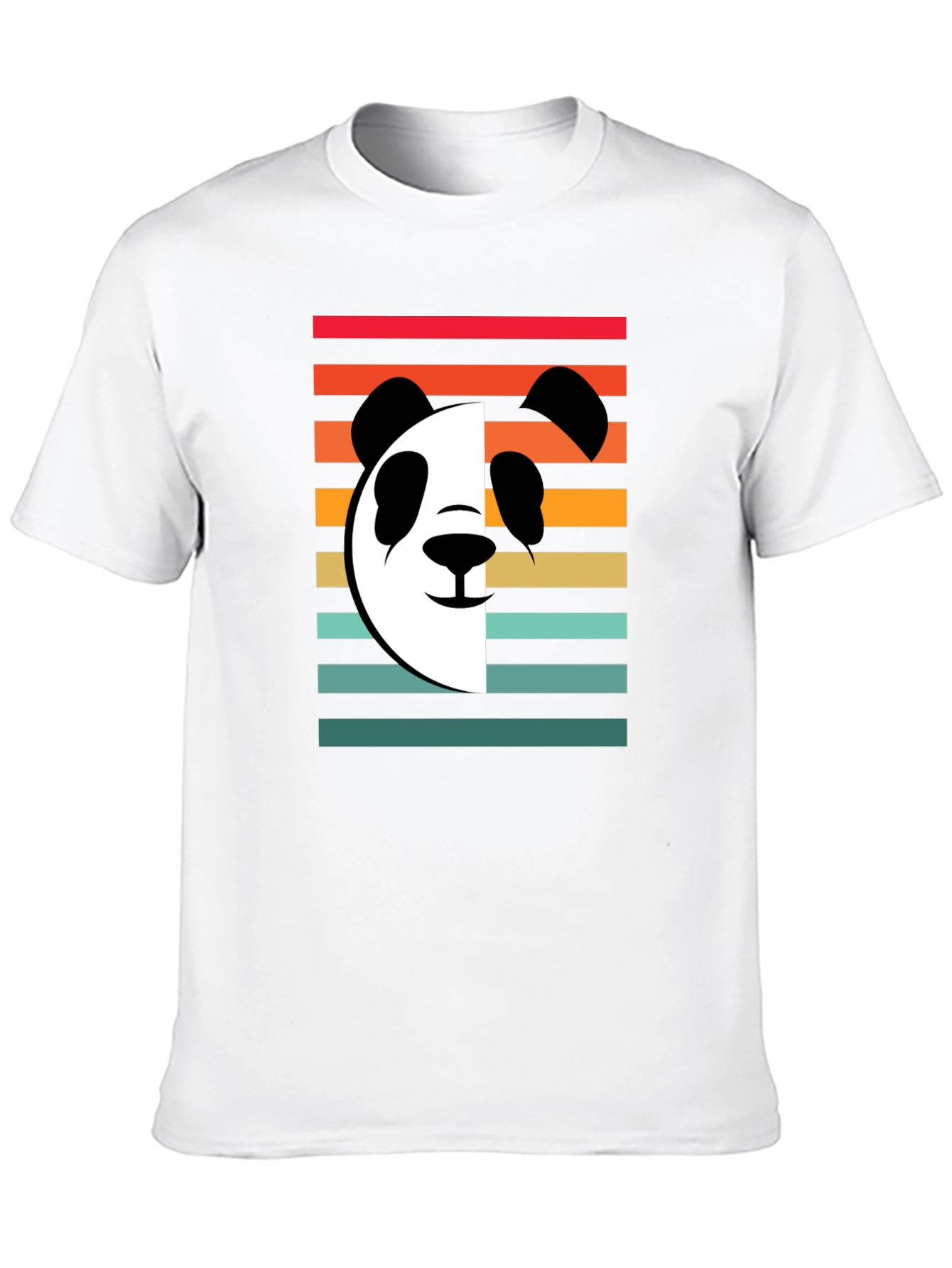 Black Retro Panda Graphic Tee - Stylish Cotton T-Shirt view 10
