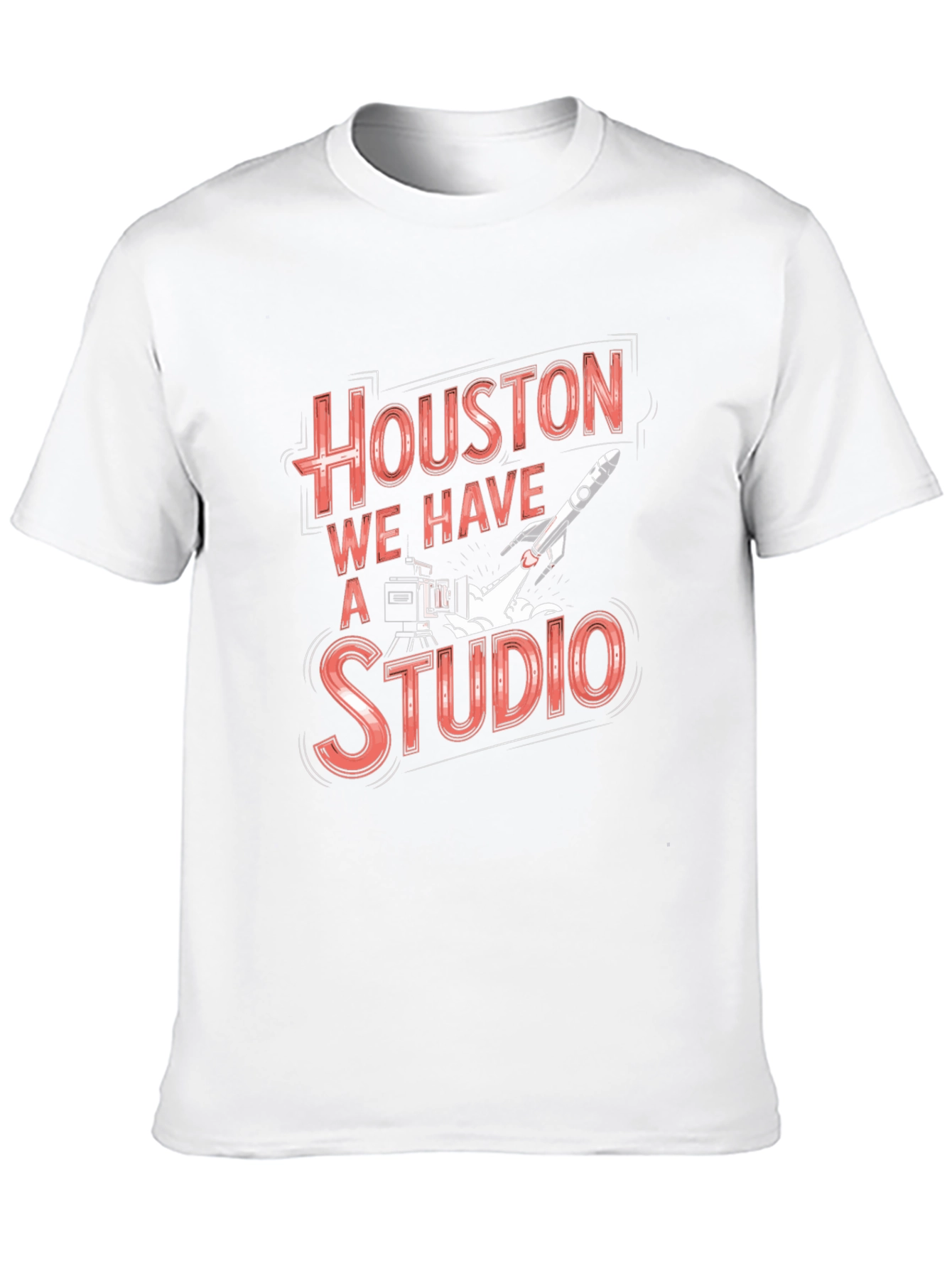 Black Houston We Have a Studio Black T-Shirt view 10