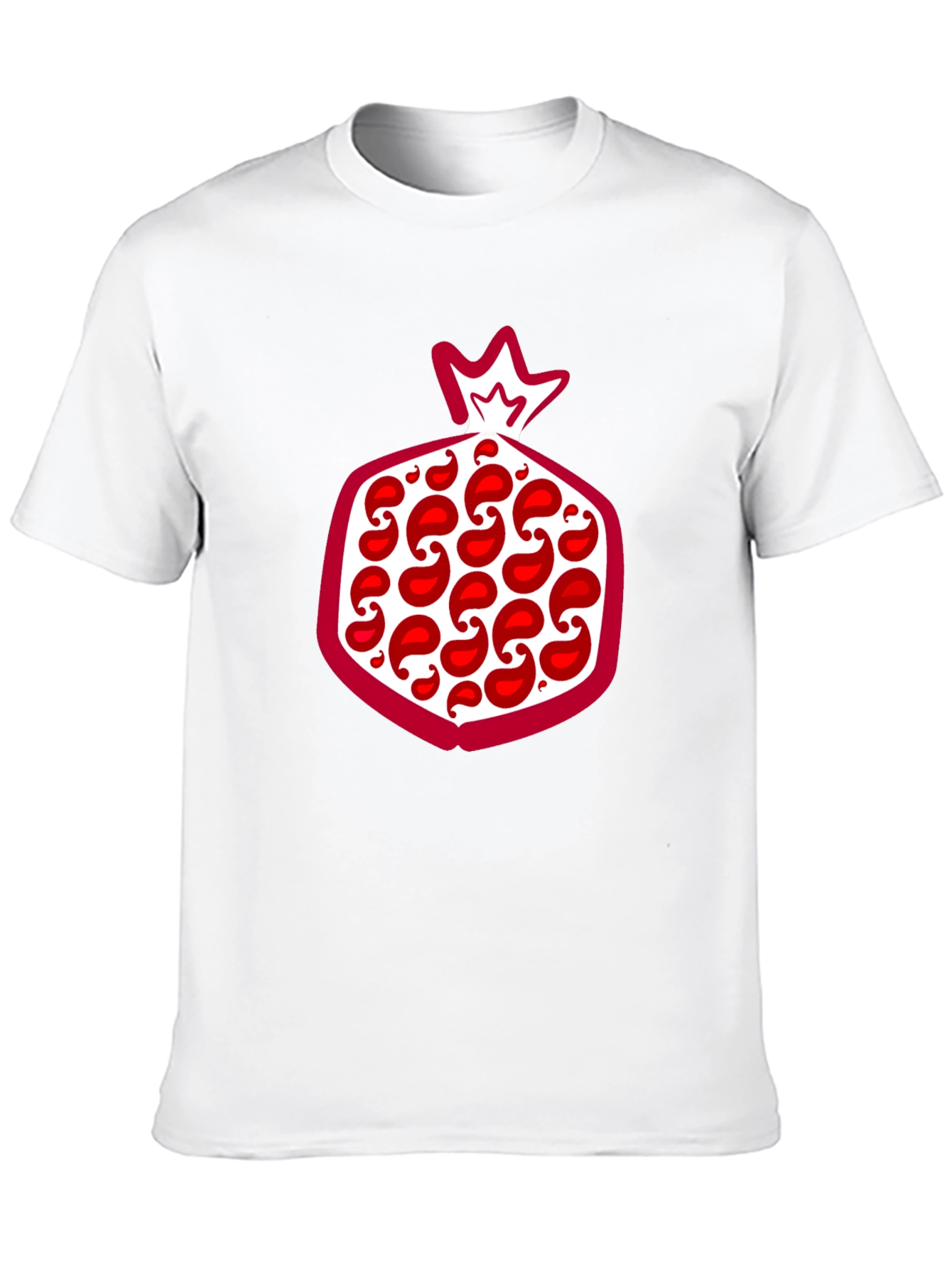 Black Pomegranate Graphic Tee - Stylish Fruit Design T-Shirt view 10