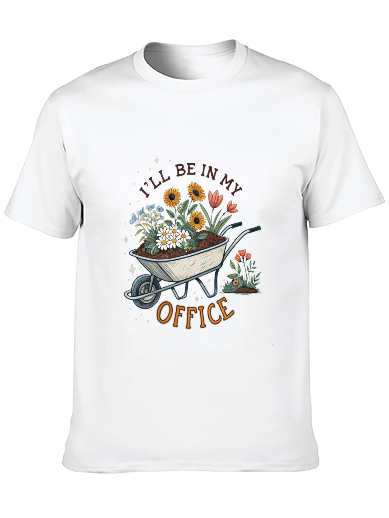 Black Gardening T-Shirt - I'll Be In My Office view 10