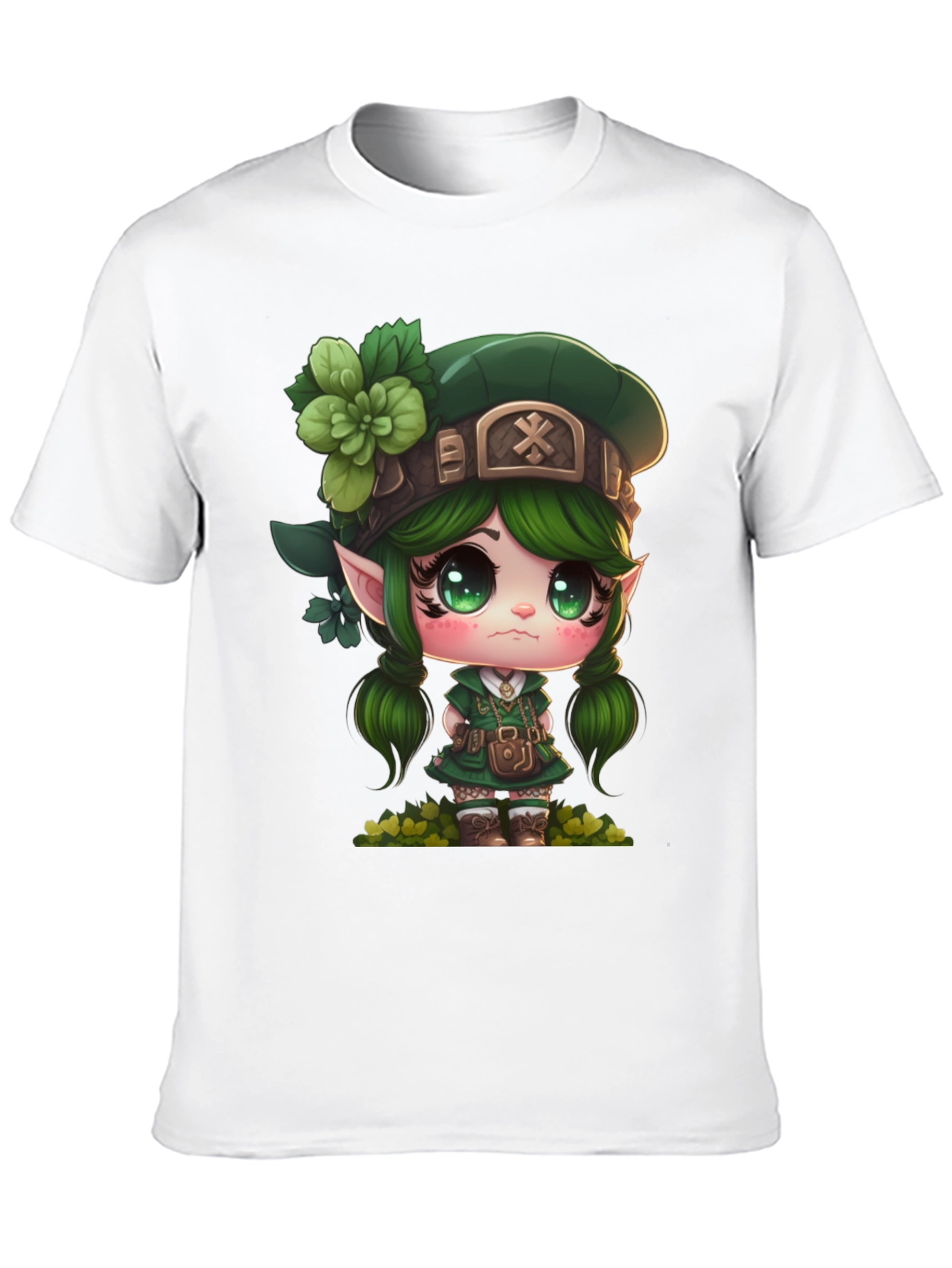 Black Lucky Leprechaun Girl's T-Shirt view 10