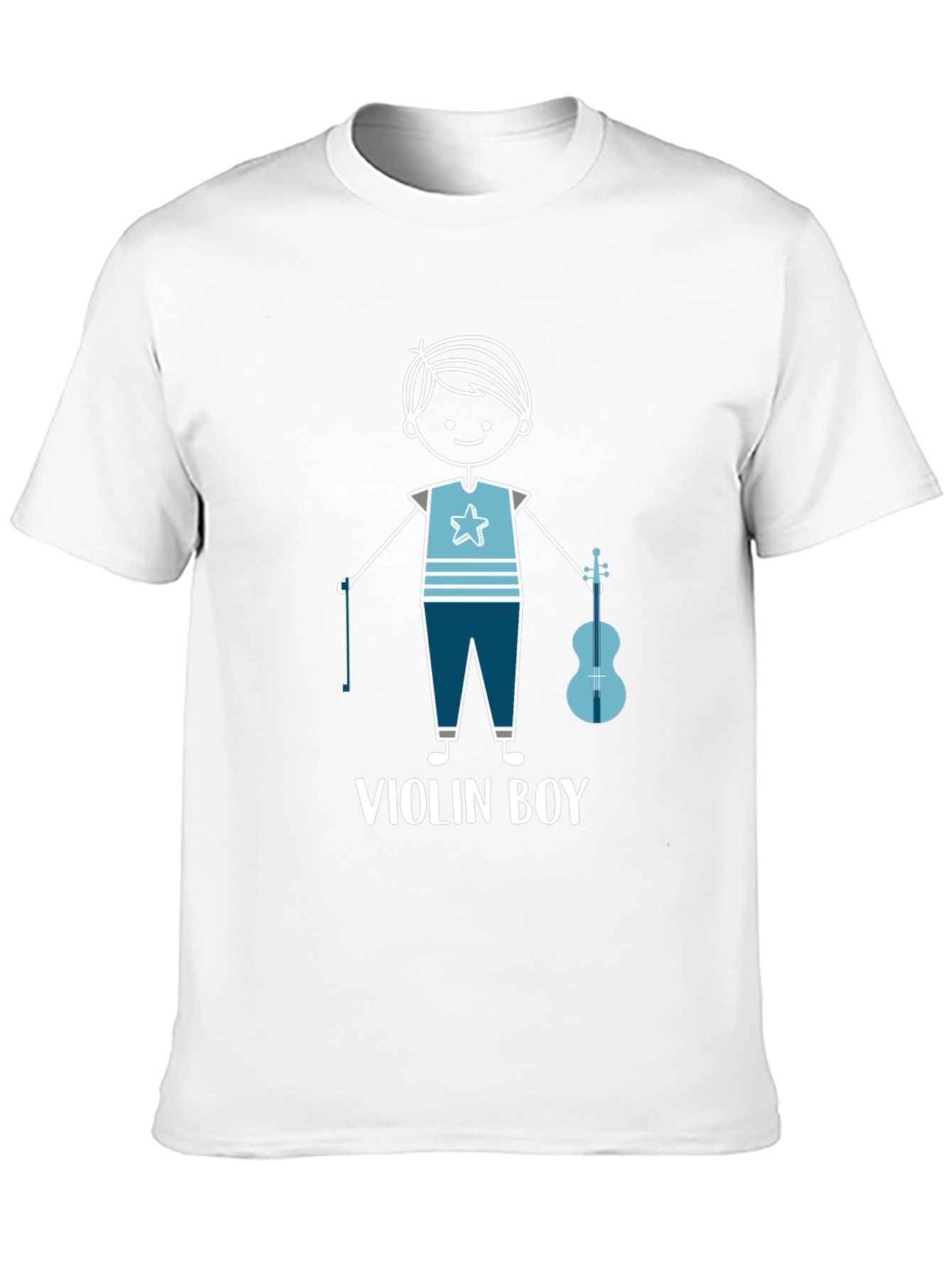 Black Violin Boy Graphic T-Shirt - Musician Tee view 10