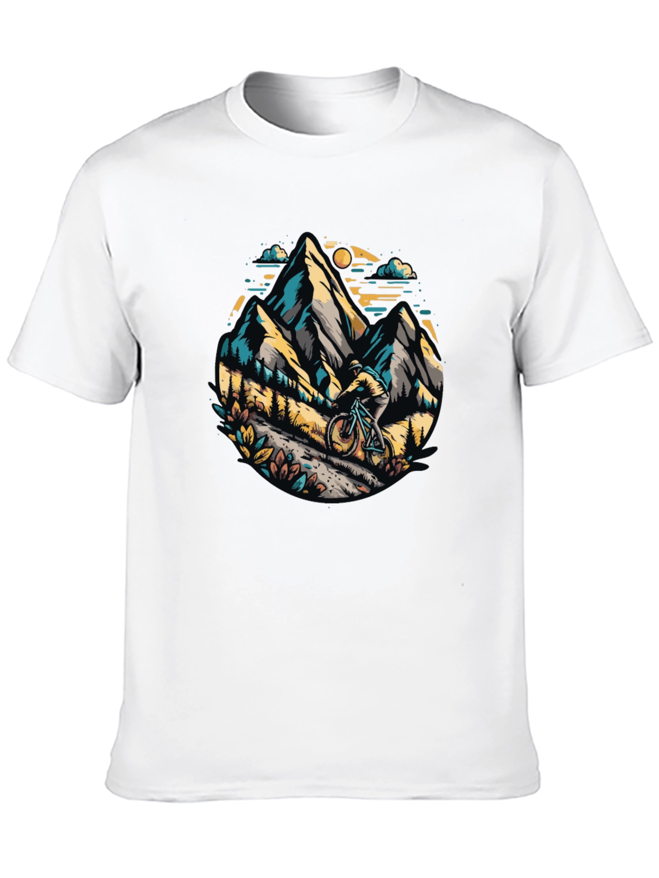 Black Mountain Biker Graphic Tee - Adventure Awaits! view 10