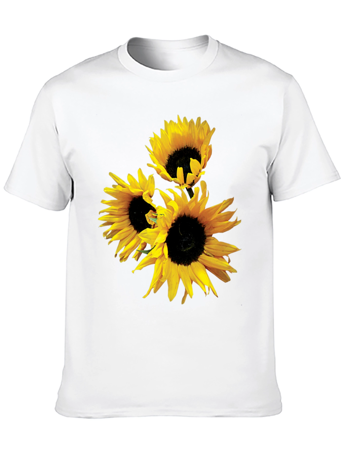 Black Sunflower Graphic Tee - Black Cotton Blend view 10