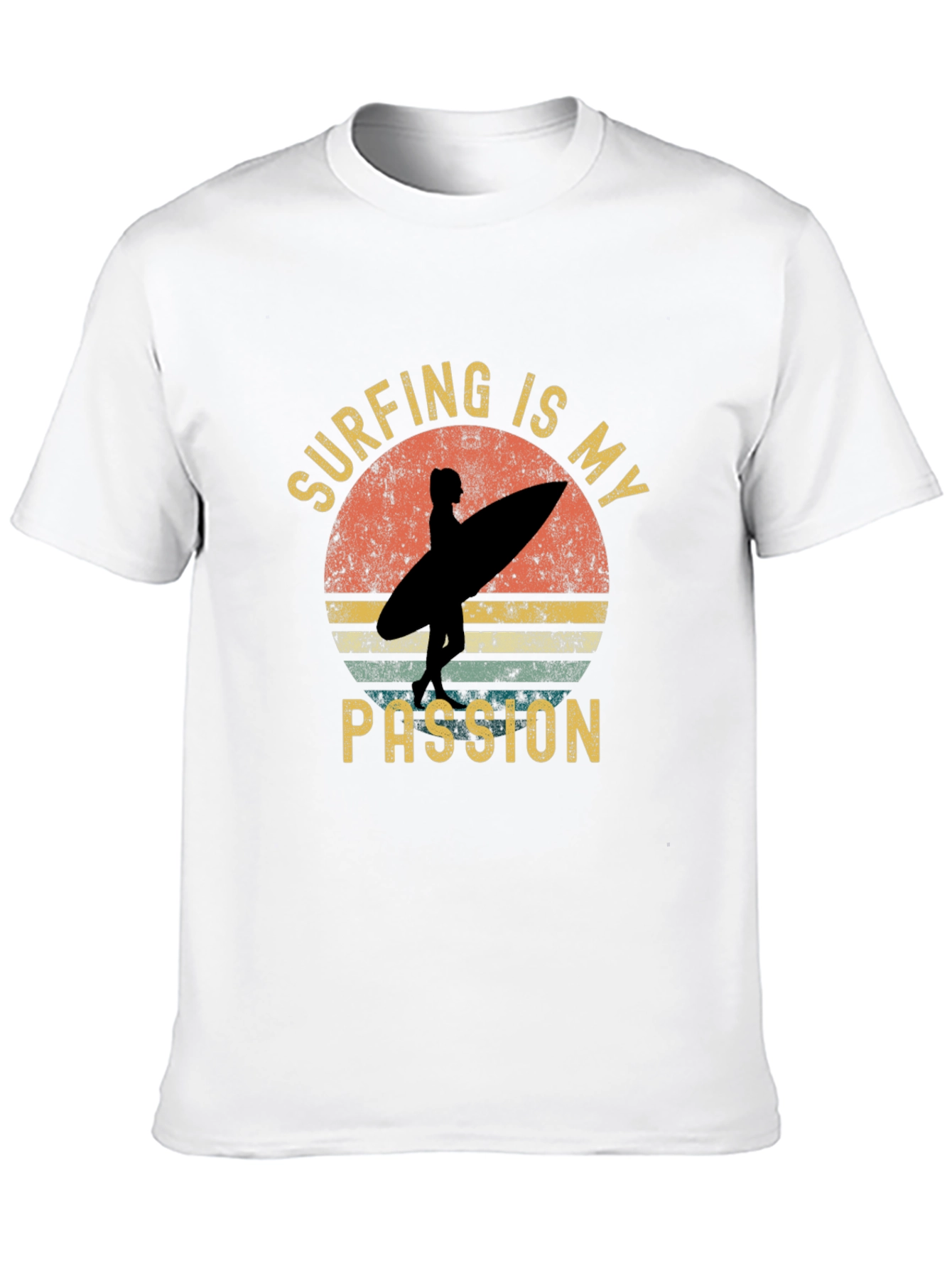 Black Surfing is My Passion Graphic Tee view 10