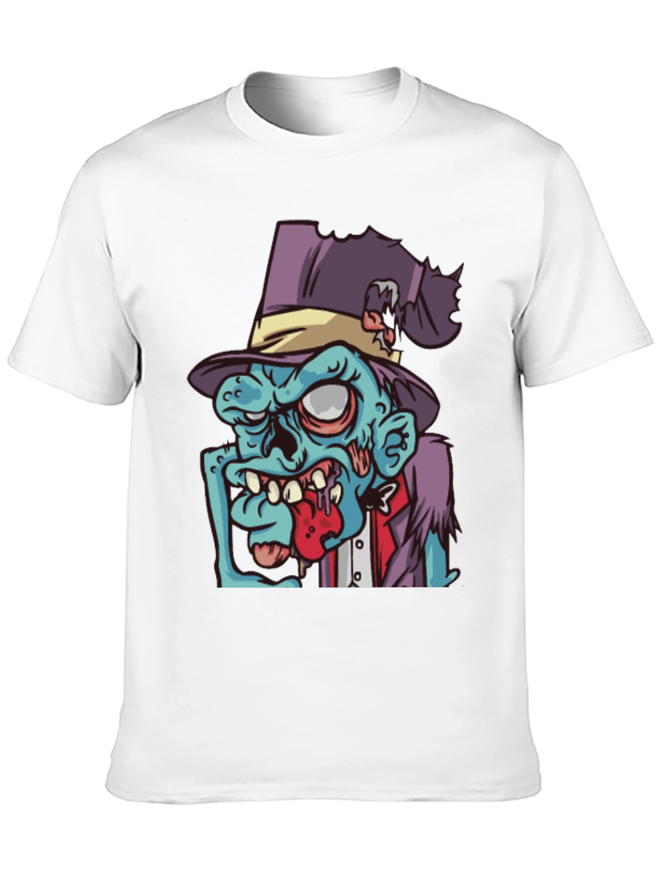 Black Zombie Graphic Tee - Spooky Style view 10